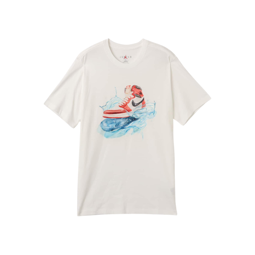 Jordan Flight Essentials AJ1 T-Shirt White Black - Asia