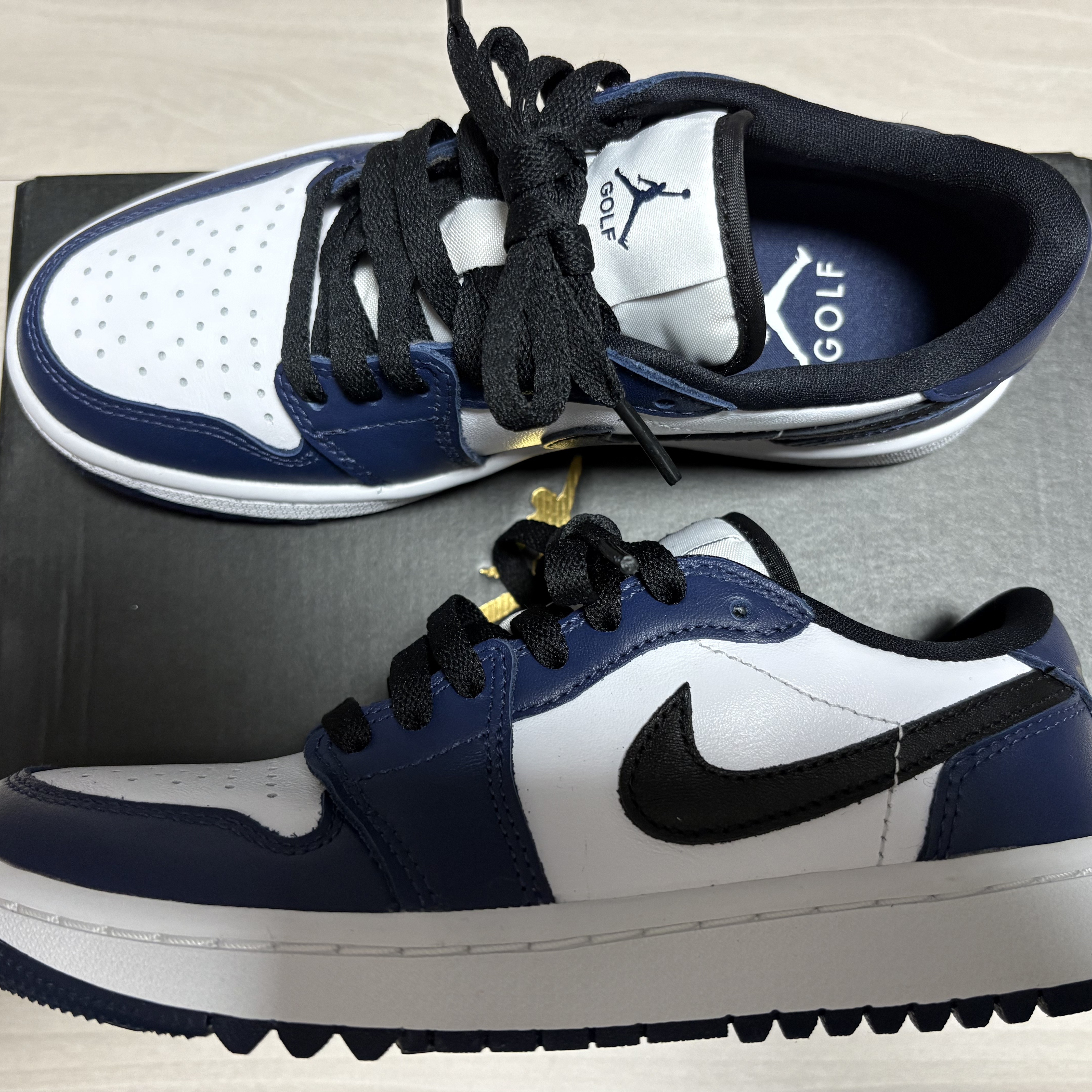 Jordan 1 Low Golf Midnight Navy 착용 스타일 - 3