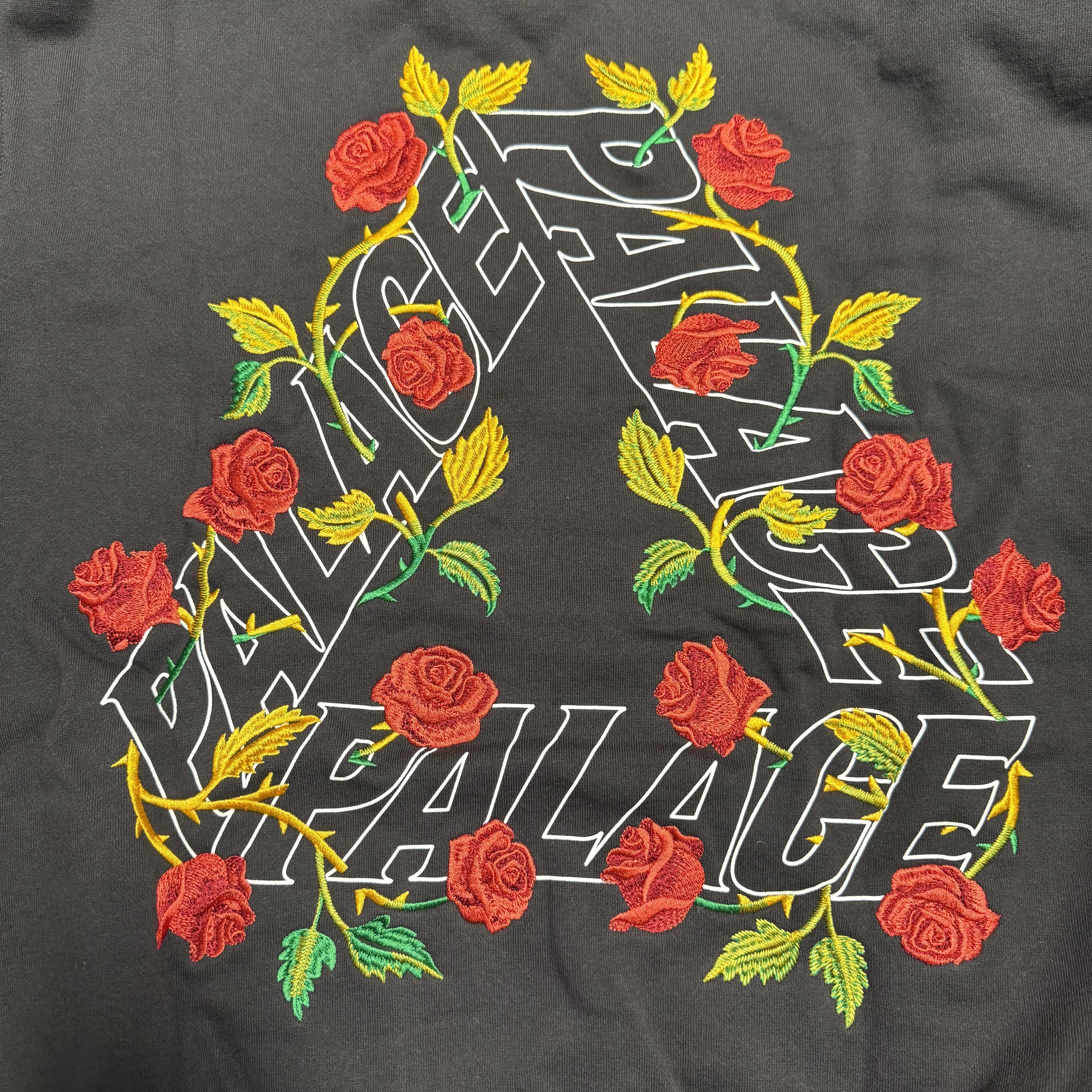 Palace Rose P3 Hood Black - 25SS 착용 스타일