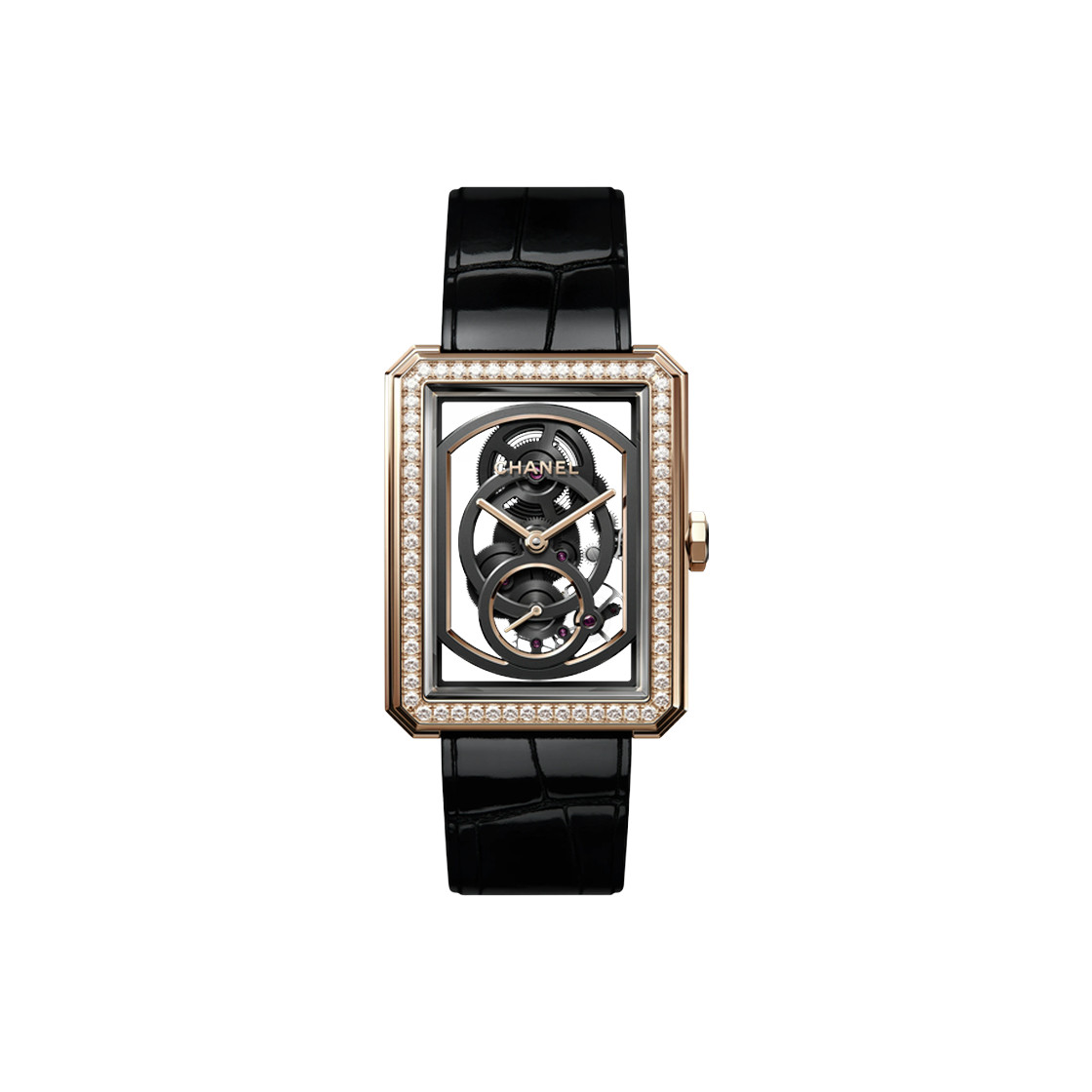 샤넬 보이프렌드 28.6x37-H6595 베젤다이아 스켈레톤(Chanel Boy.Friend 28.6x37-H6595 Bezel Diamond Skeleton)