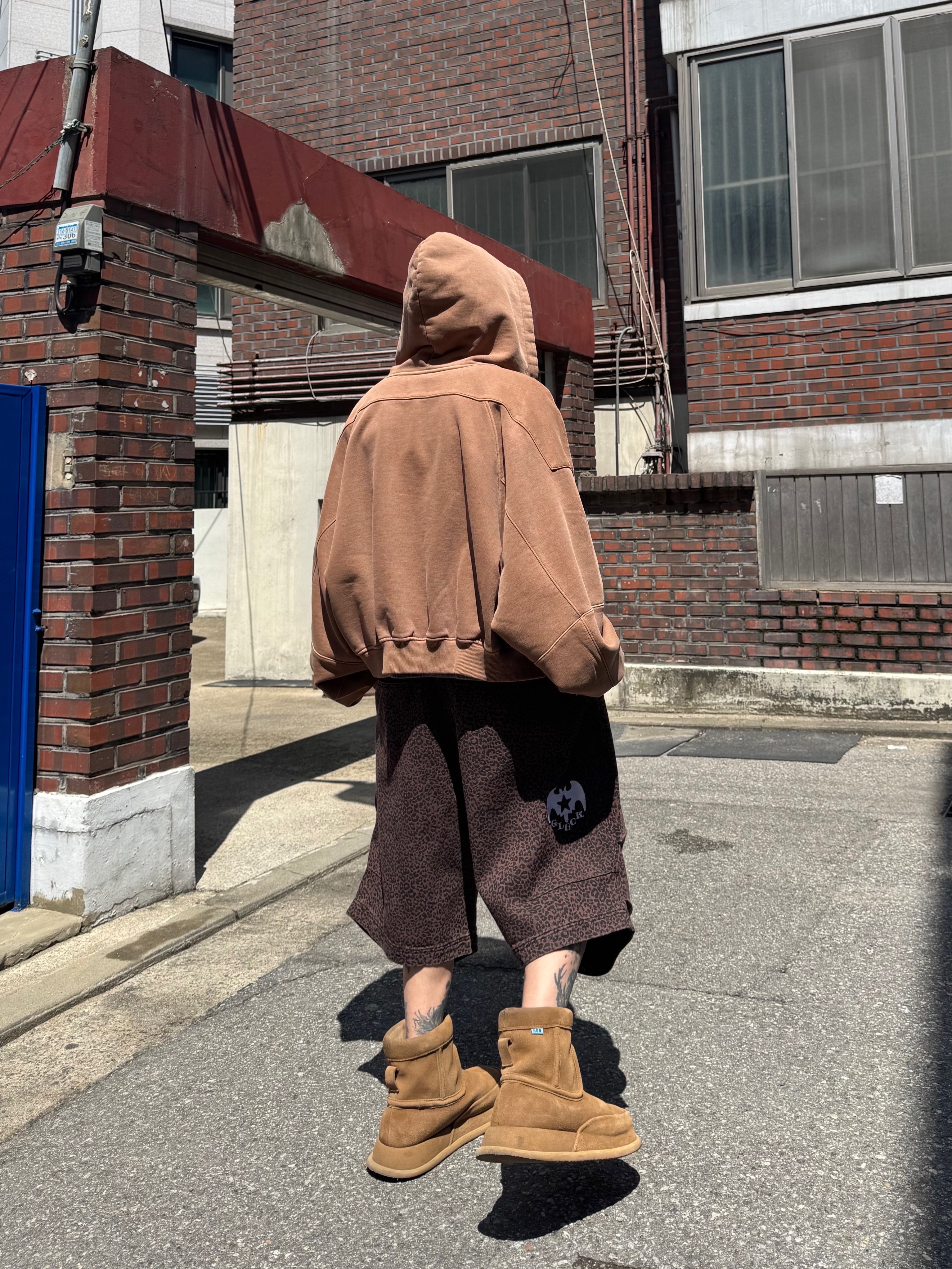 Kinchi x Non Parking N Road Boots Brown 착용 스타일 - 6