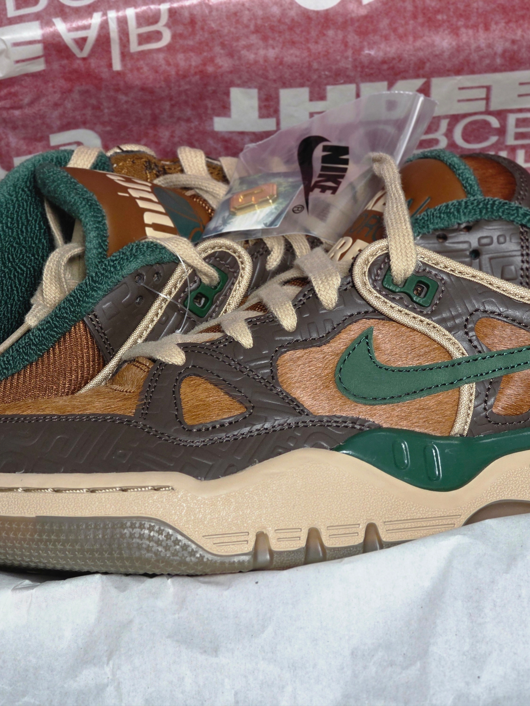 Nike x Nigo Air Force 3 Low SP Baroque Brown and Pecan 착용 스타일 - 7