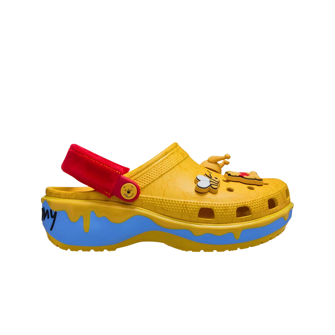 (W) 크록스 x 디즈니 곰돌이 푸 클래식 플랫폼 클로그 멀티((W) Crocs x Disney Winnie the Pooh Classic Platform Clog Multi)