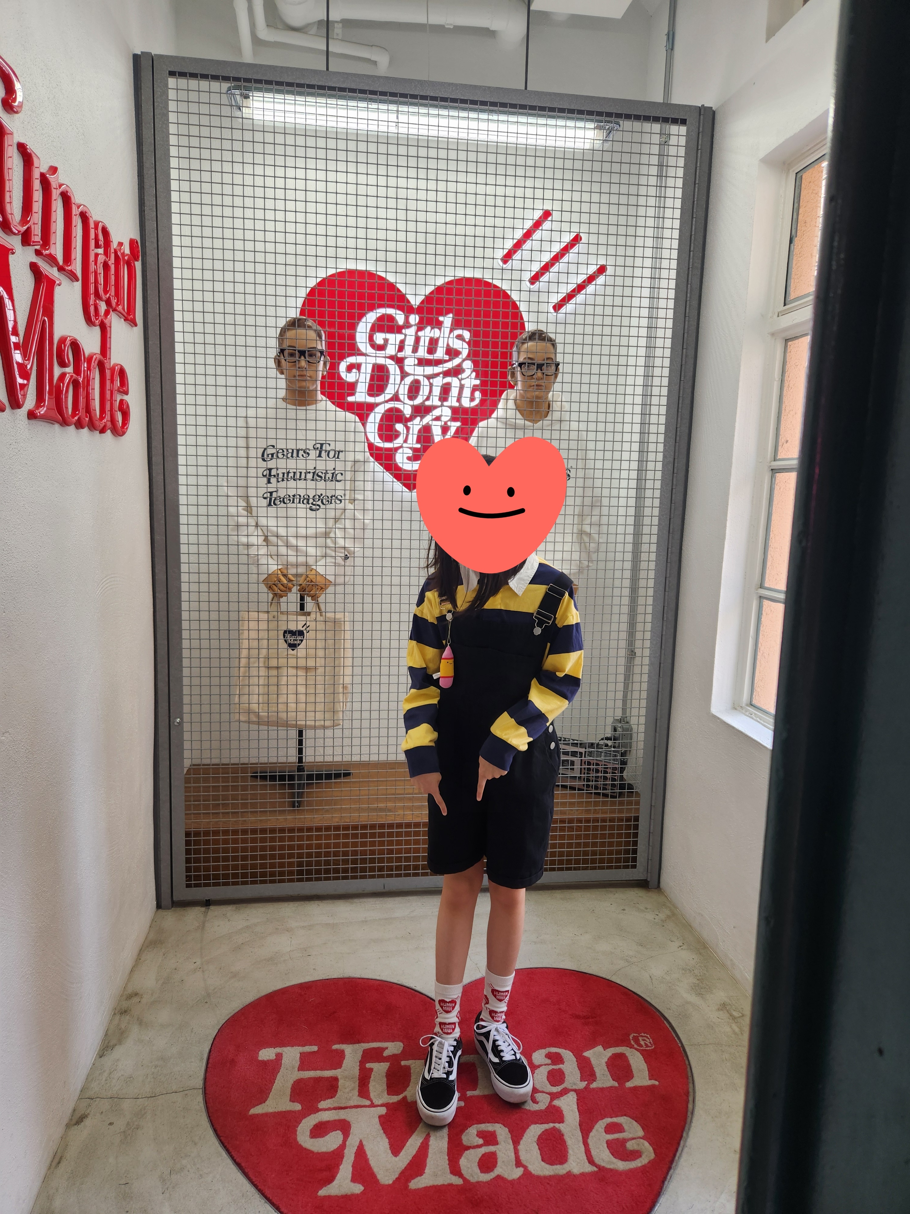 Human Made Heart Pattern Socks Red, Vans Old Skool Platform Black White 착용 스타일