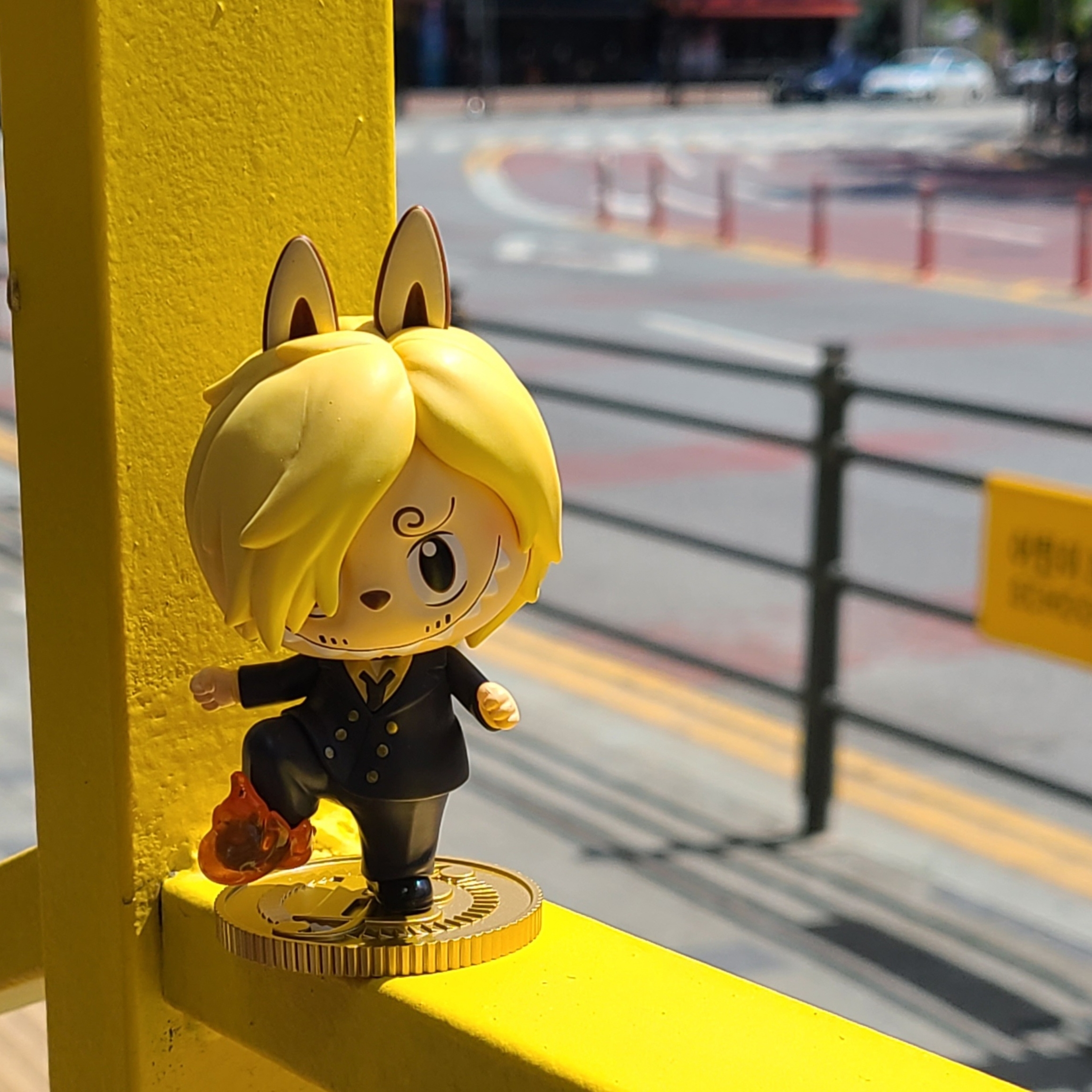 Pop Mart Labubu The Monsters x One Piece Series Figures Sealed Case (12 Blind Boxes), Pop Mart Labubu The Monsters x One Piece Series Figures Sanji (Opened Case) 착용 스타일 - 1