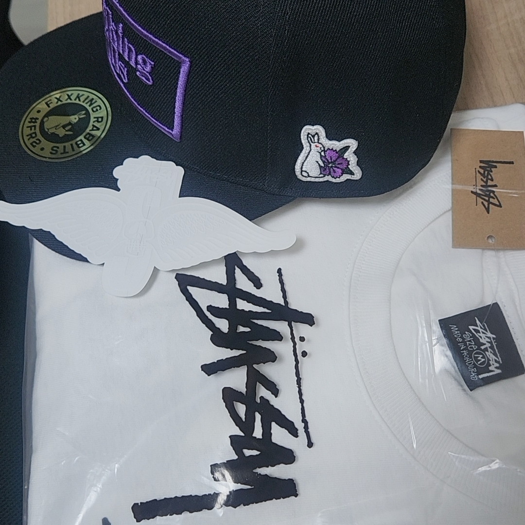 Stussy Welder T-Shirt White 착용 스타일