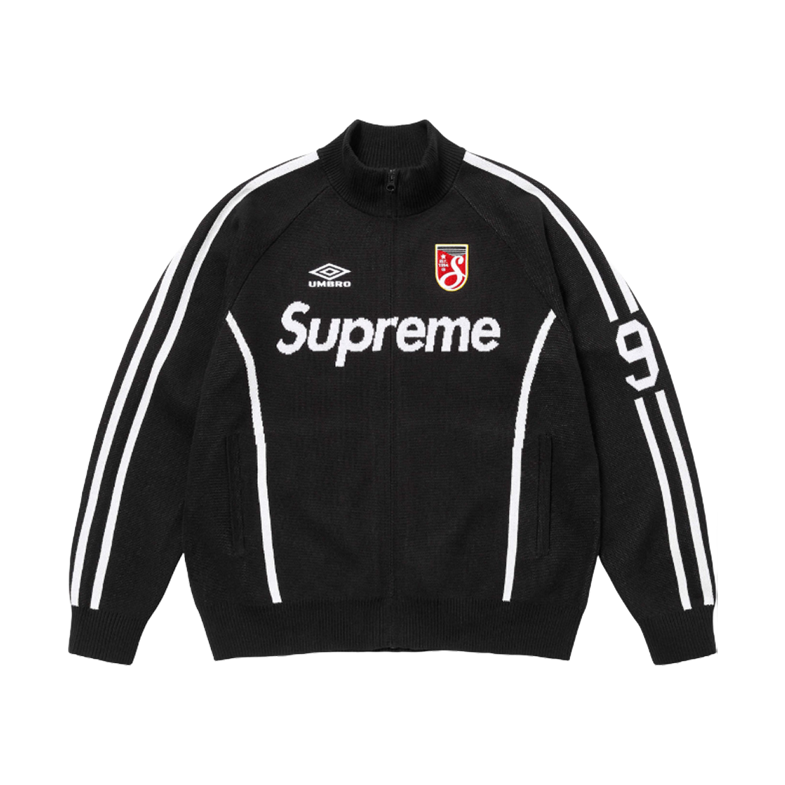 슈프림 x 엄브로 집업 스웨터 블랙 - 25SS | Supreme | KREAM 