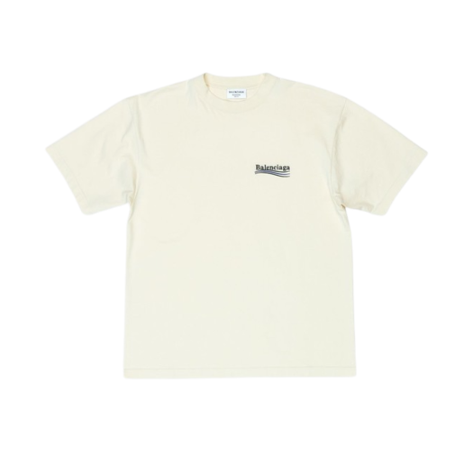 (W) Balenciaga Political Campaign Oversized T-Shirt White