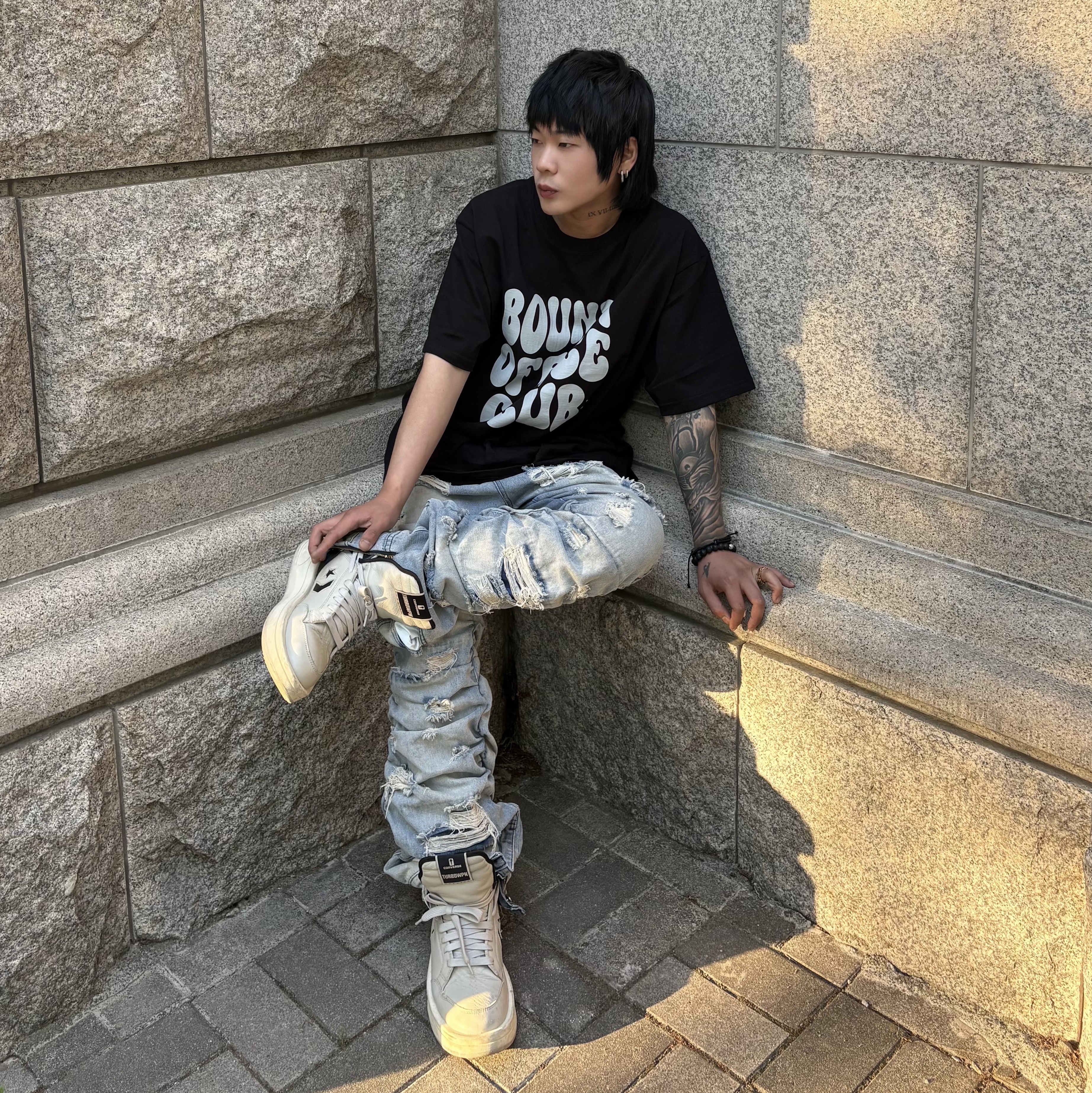 Converse x Drkshdw Turbowpn Pelican 착용 스타일 - 1