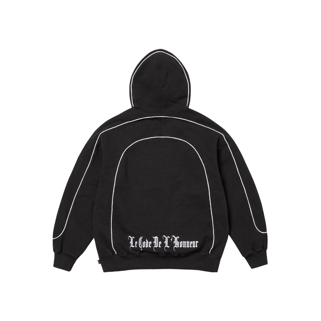 슈프림 커브 파이핑 후드 스웨트셔츠 블랙 - 25SS | Supreme | KREAM