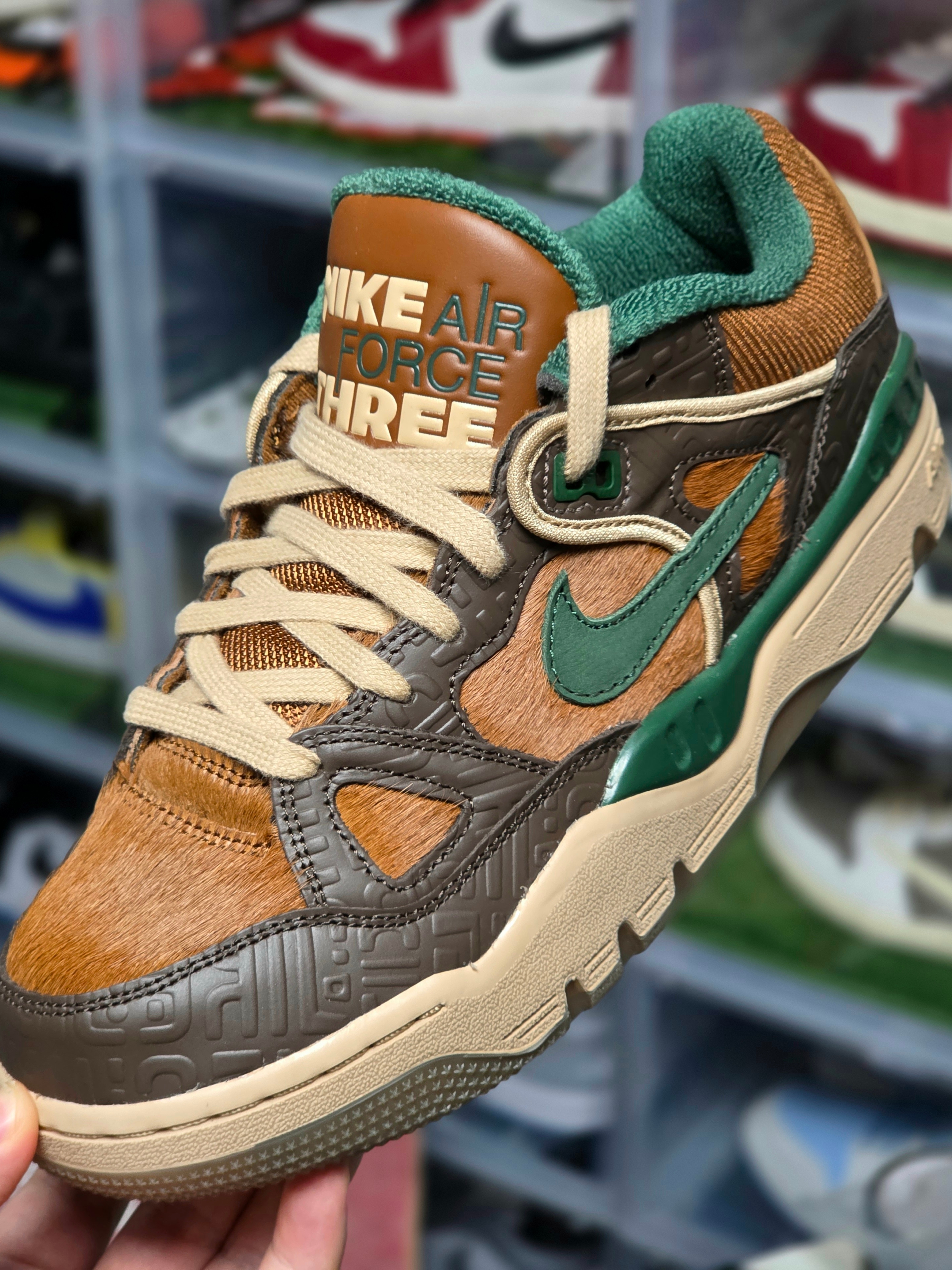 Nike x Nigo Air Force 3 Low SP Baroque Brown and Pecan 착용 스타일 - 2