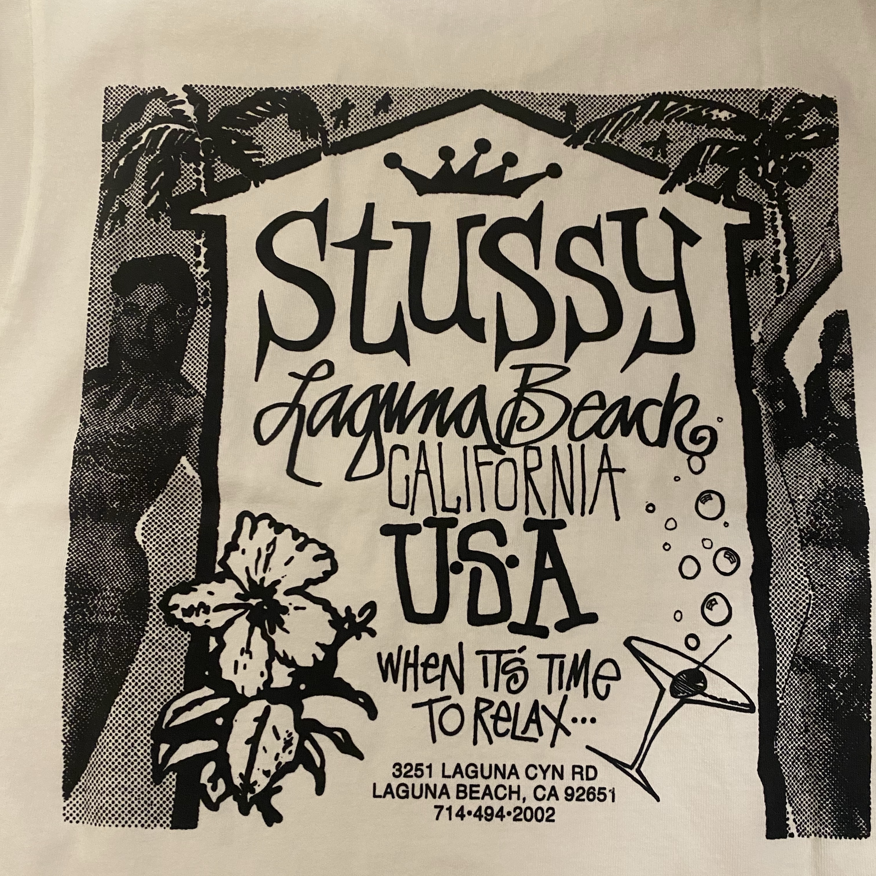 Stussy Beach House Pigment Dyed T-Shirt Natural 착용 스타일