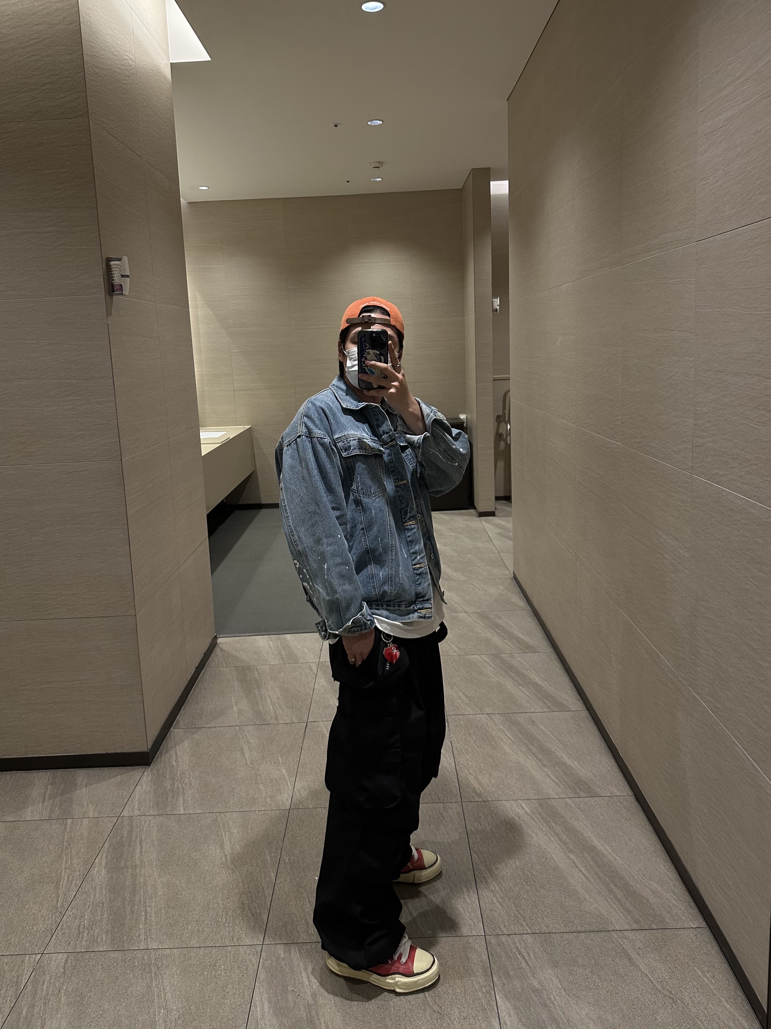 Maison Mihara Yasuhiro Peterson VL OG Sole Canvas Low-top Sneakers Orange, Wapworks Hard Knocks Cargo Pants Gas 착용 스타일 - 1
