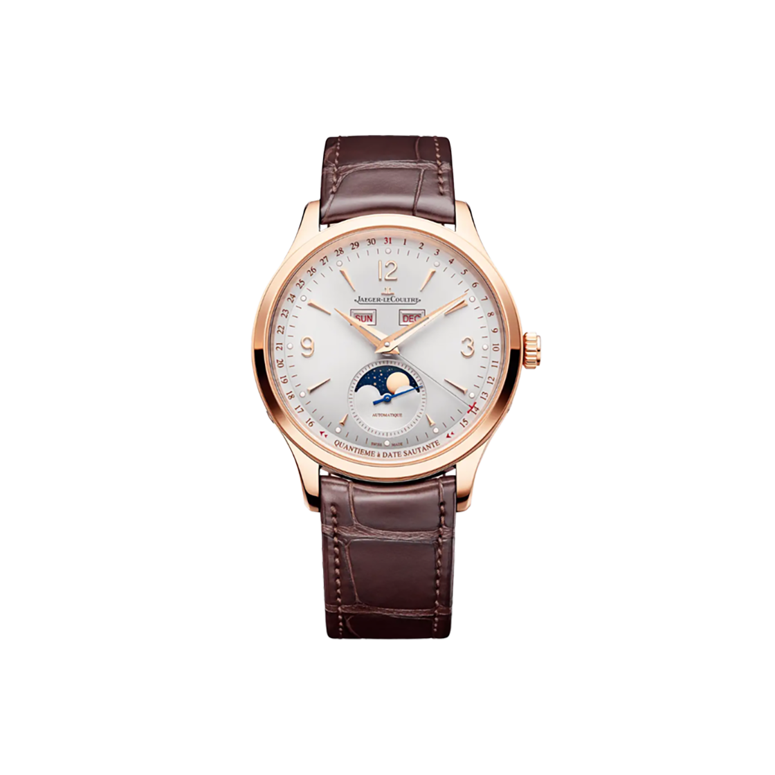 예거르쿨트르 마스터 컨트롤 캘린더 문페이즈 40-Q4142520 실버 그레이 아라빅+바(Jaeger-LeCoultre Master Control Calendar Moonphase 40-Q4142520 Silver Gray Arabic+Baton)