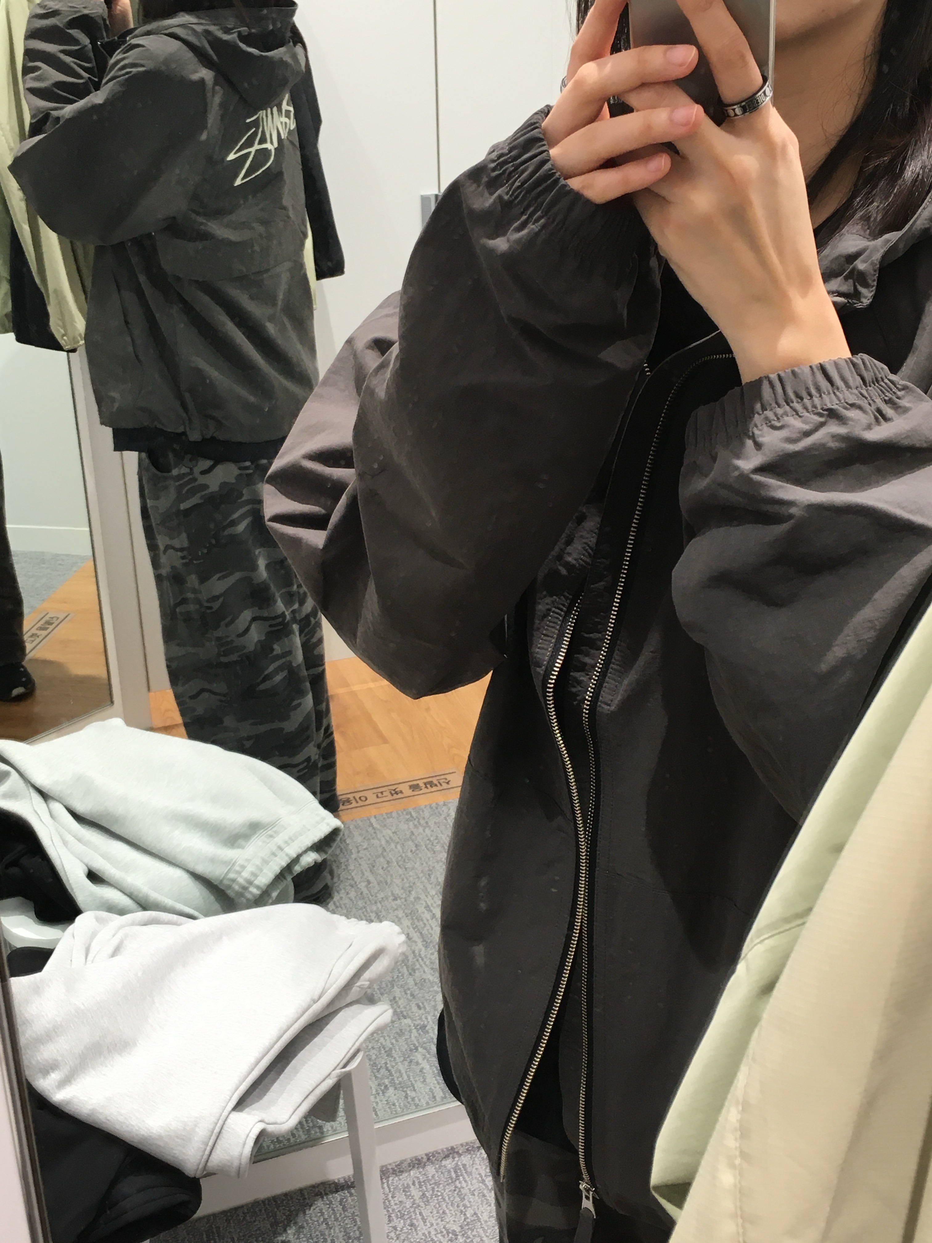 Stussy Wave Dye Beach Shell Jacket Black, Diesel Dx1170 Stainless Steel Ring Set Silver Black (Set of 2) 착용 스타일 - 1
