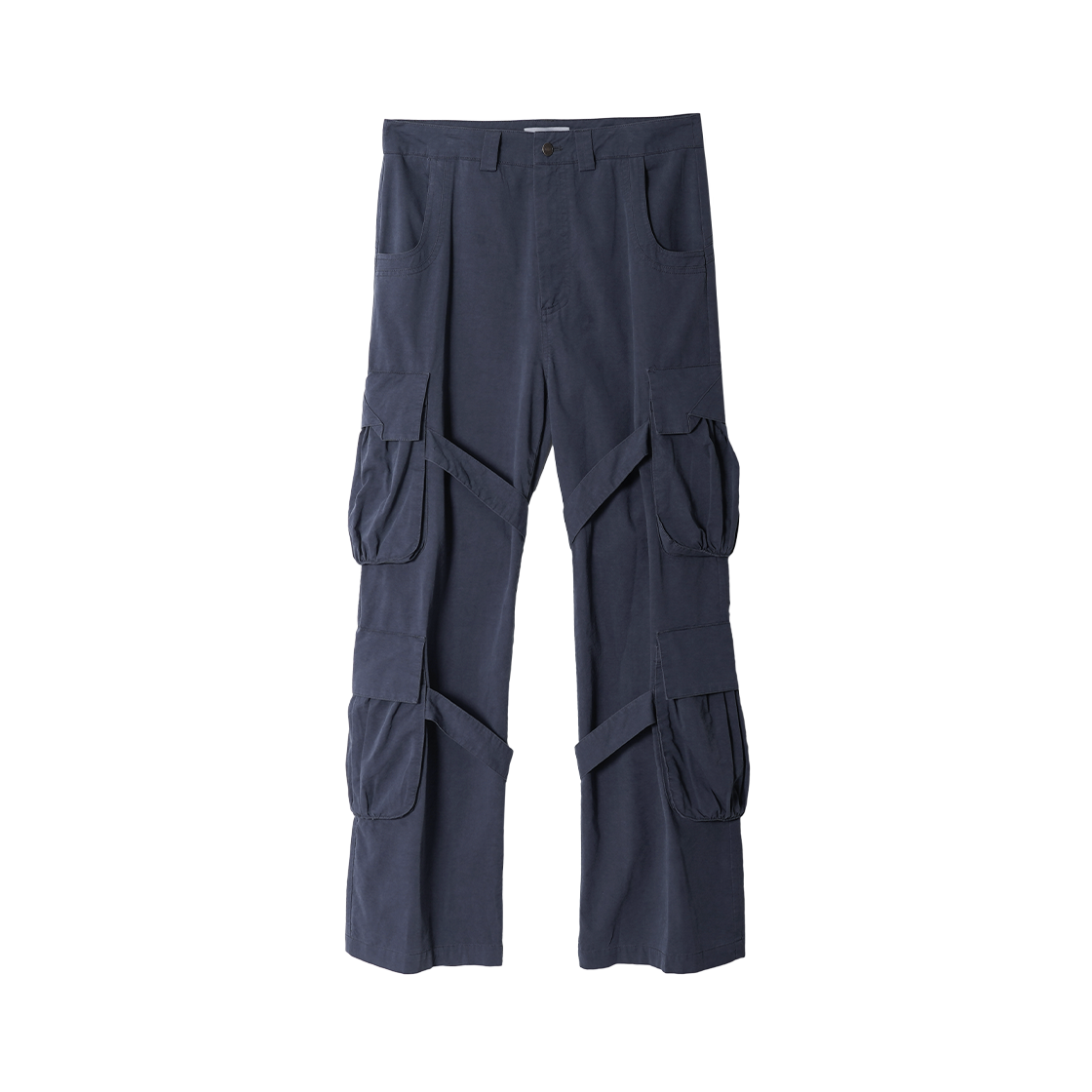 멜로우 블리치드 스트랩 카고 팬츠 더스티 블루(MELLOW Bleached Strap Cargo Pants Dusty Blue)