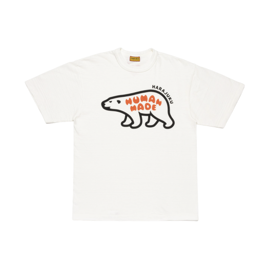Human Made Animal Graphic T-Shirt Polar Bear White - Harajuku Store Exclusive