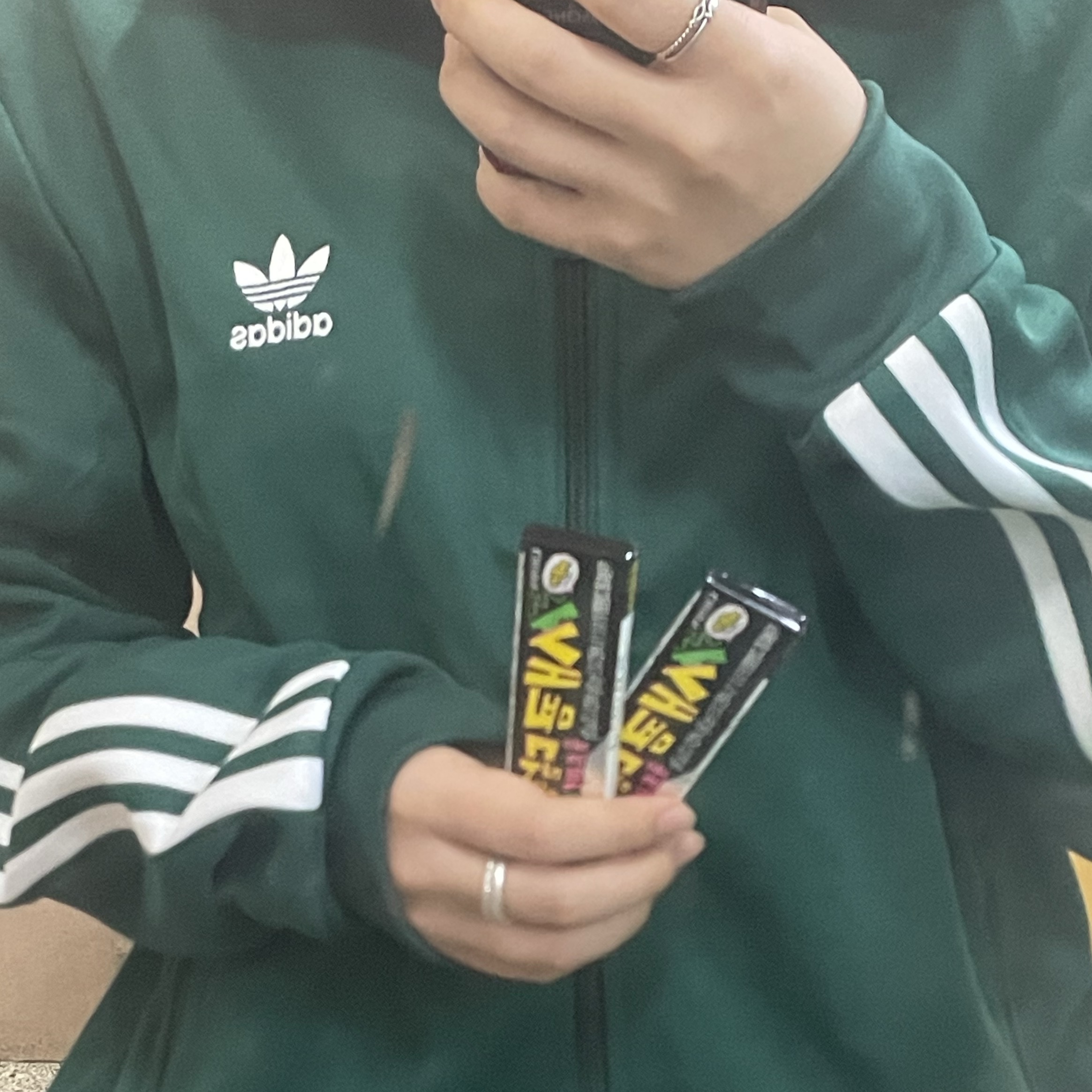 Adidas Adicolor Classic Beckenbauer Track Top Collegiate Green - KR Sizing 착용 스타일