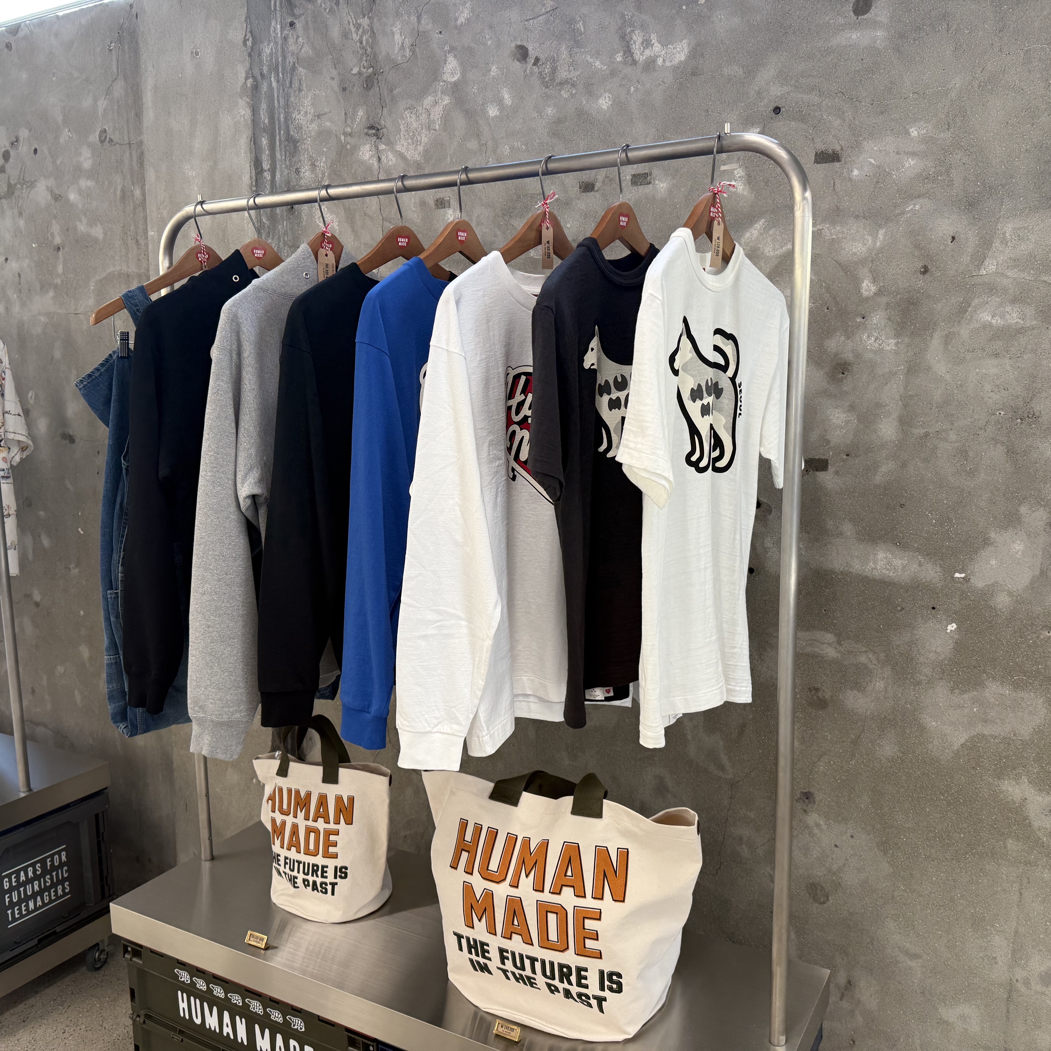 Human Made Animal Graphic T-Shirt Jindo Dog White - Seoul Store Exclusive, Human Made Animal Graphic T-Shirt Jindo Dog Black - Seoul Store Exclusive 착용 스타일