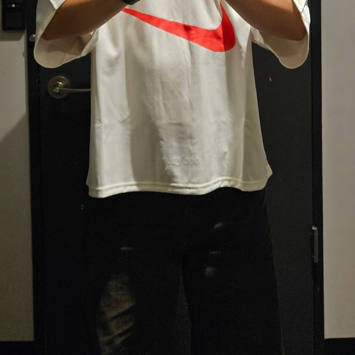 Nike NSW Trends Short Sleeve Top Sail Fur - Asia 착용 스타일