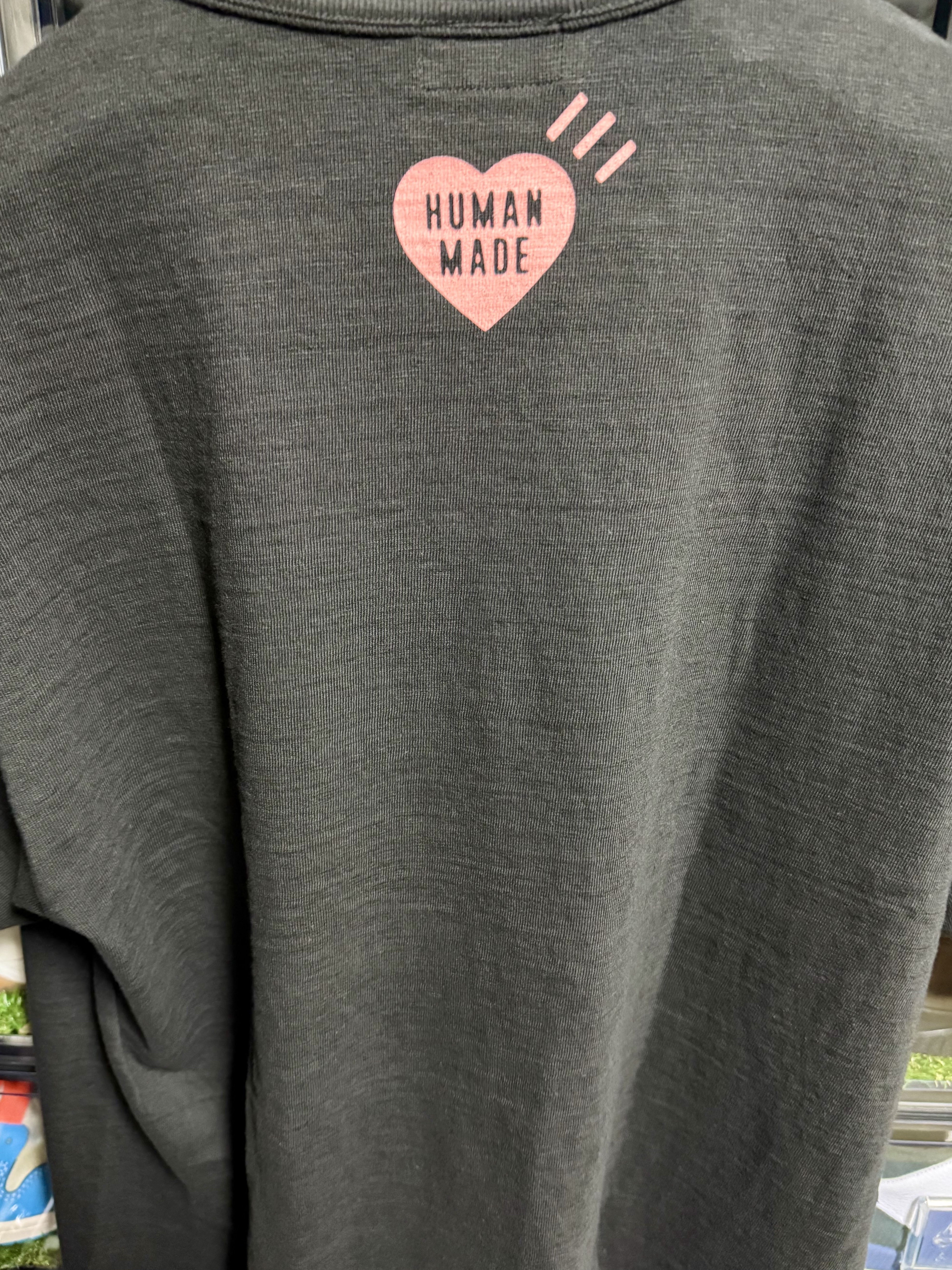 Human Made Animal Graphic T-Shirt Jindo Dog Black - Seoul Store Exclusive 착용 스타일 - 2