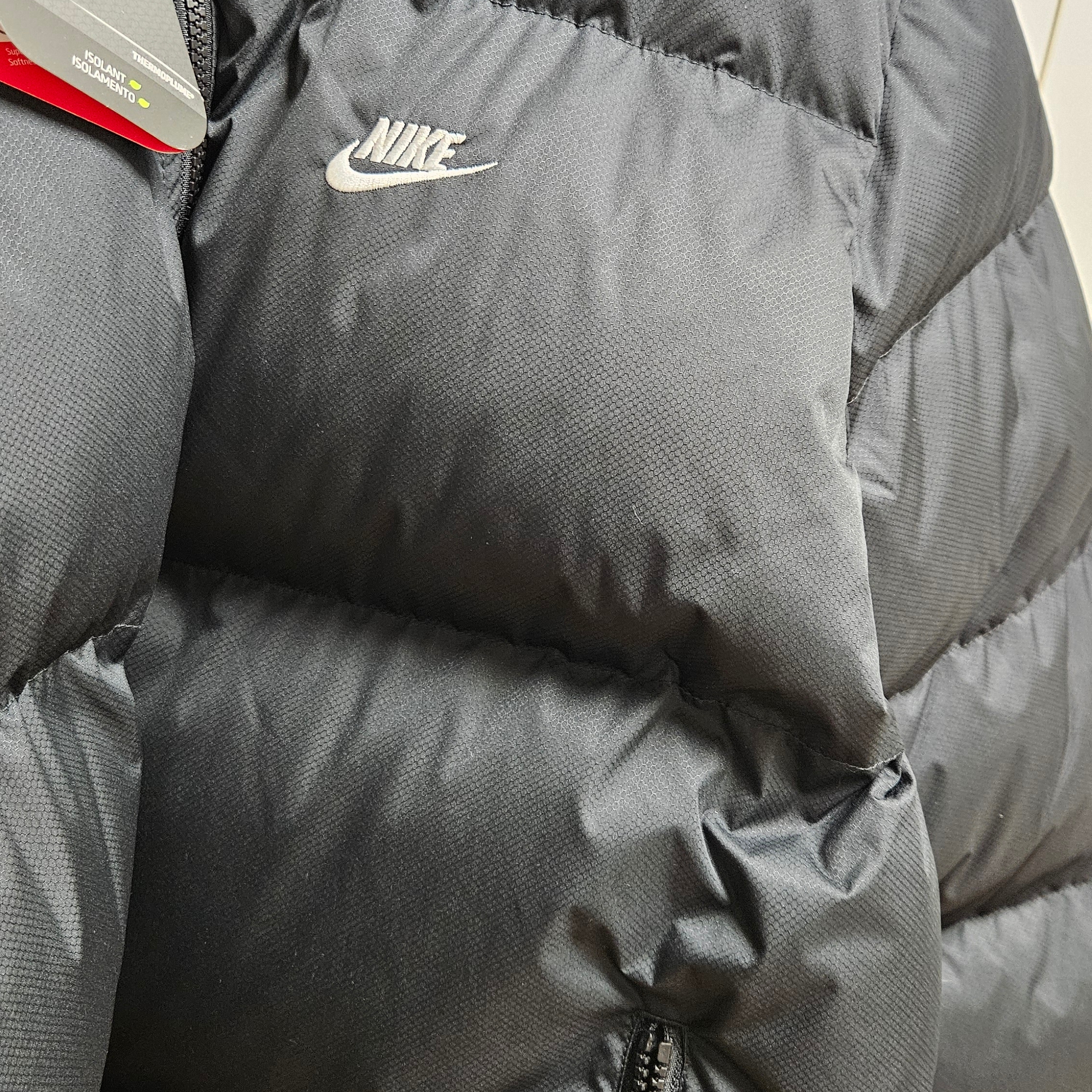 Nike NSW Puffer Jacket Black - Asia 착용 스타일