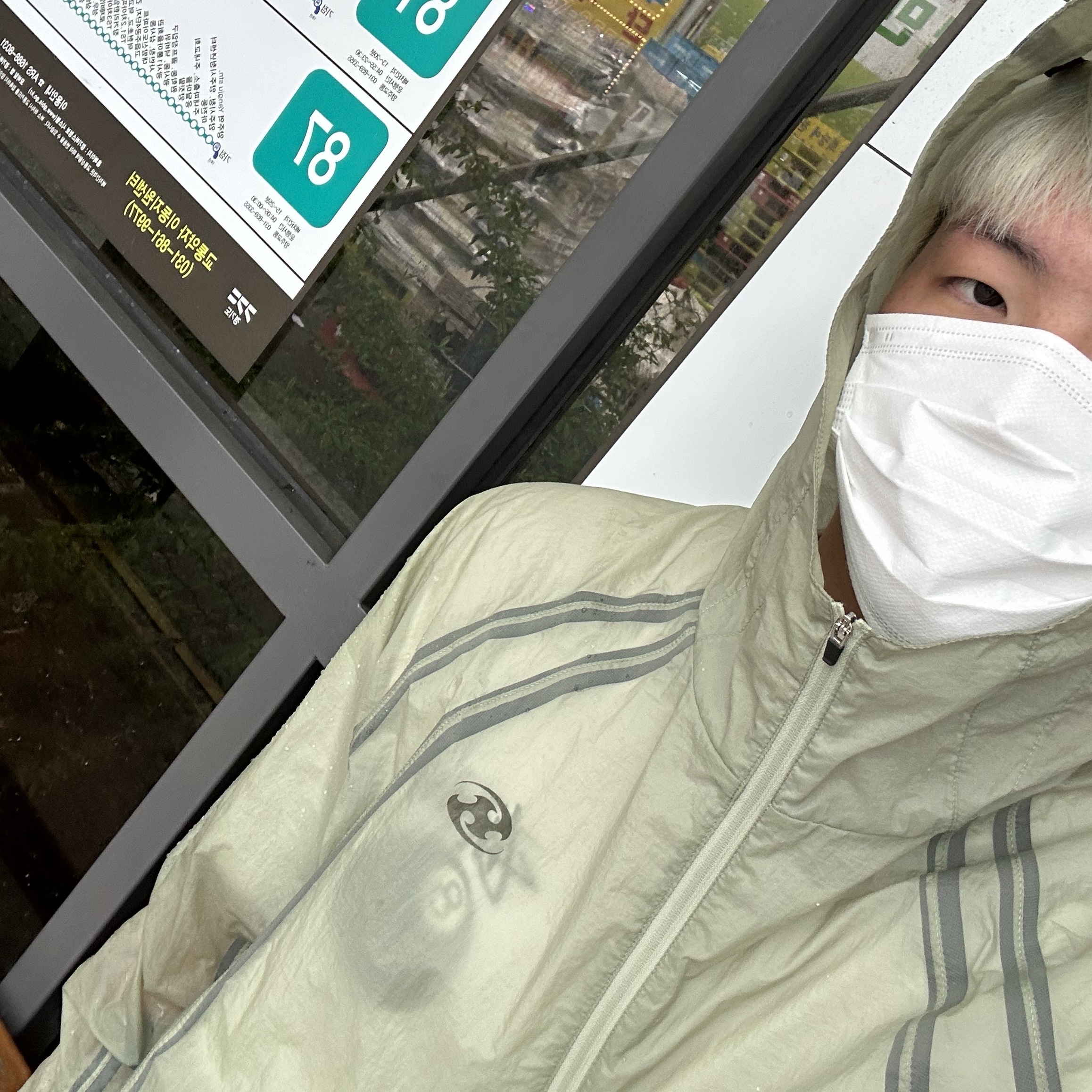 Sansan Gear Seam Sealing Jacket Jade - 22FW 착용 스타일 - 2