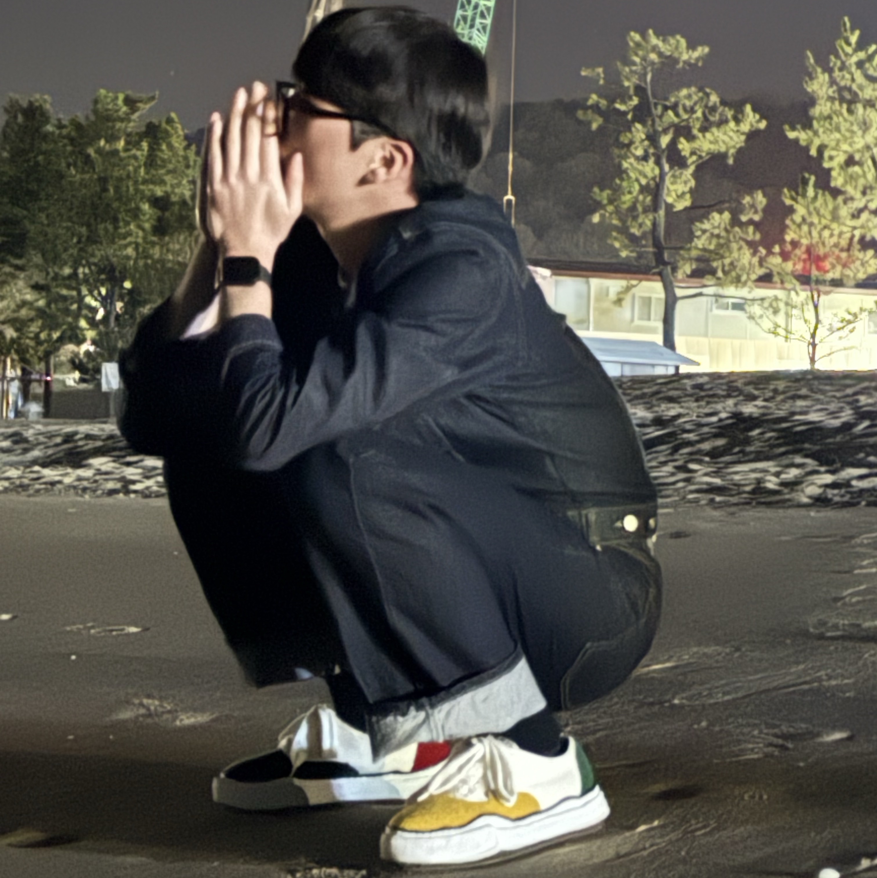 Maison Mihara Yasuhiro Baker Canvas Low-top Sneakers Multi 착용 스타일 - 3