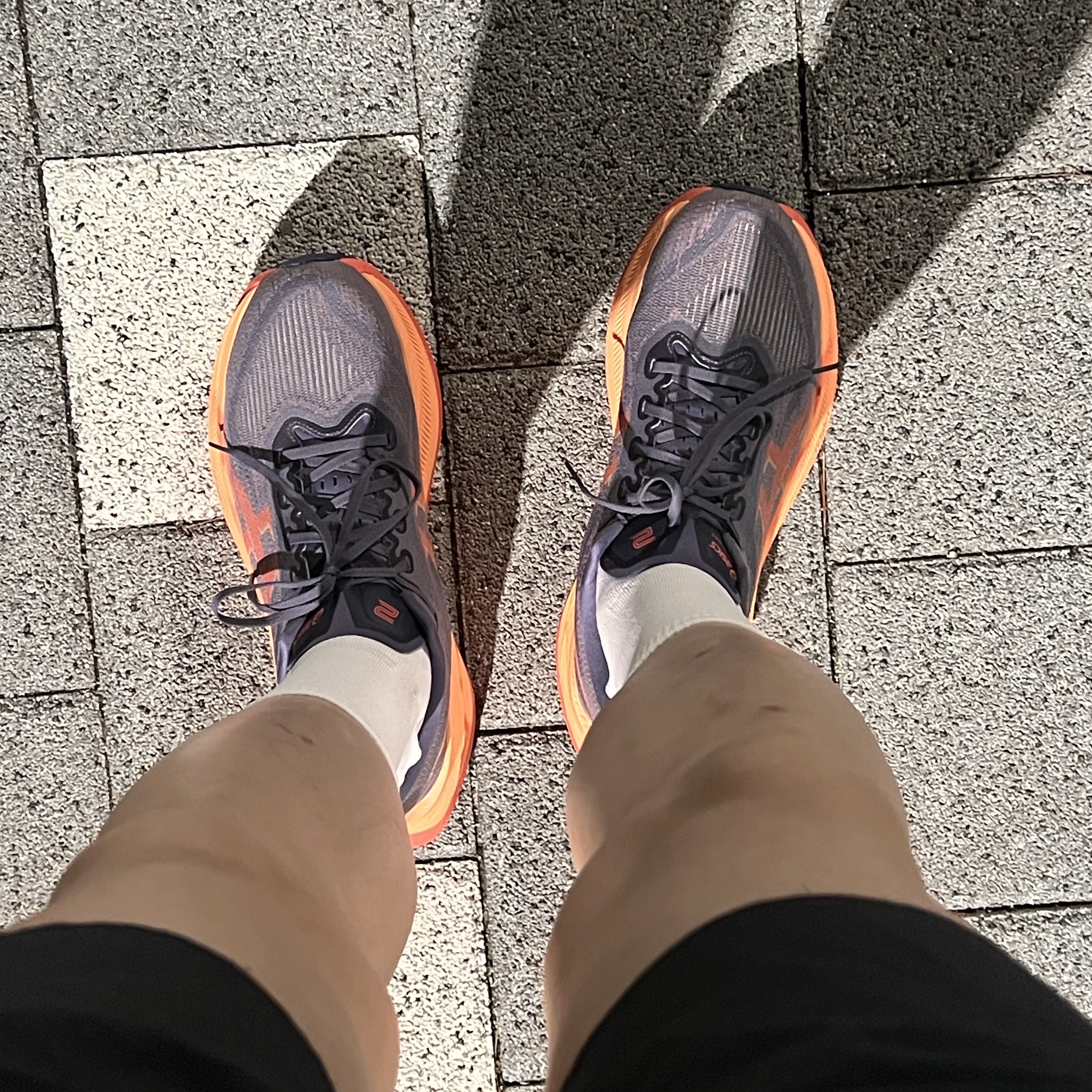 Asics Superblast 2 Greyish Purple Coral Reef 착용 스타일