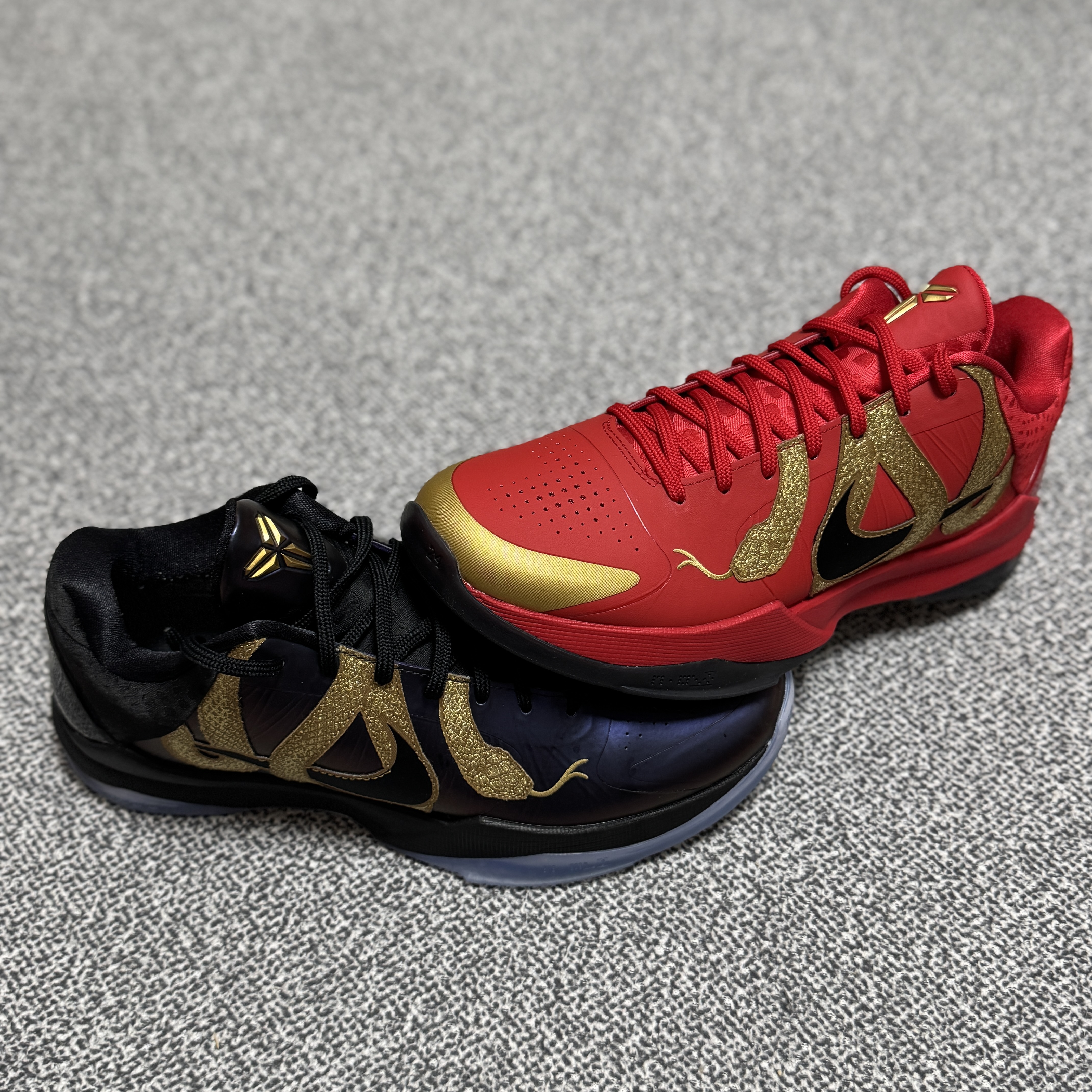 Nike Kobe 5 Protro Year of the Mamba University Red, Nike Kobe 5 Protro Year of the Mamba Eggplant 착용 스타일