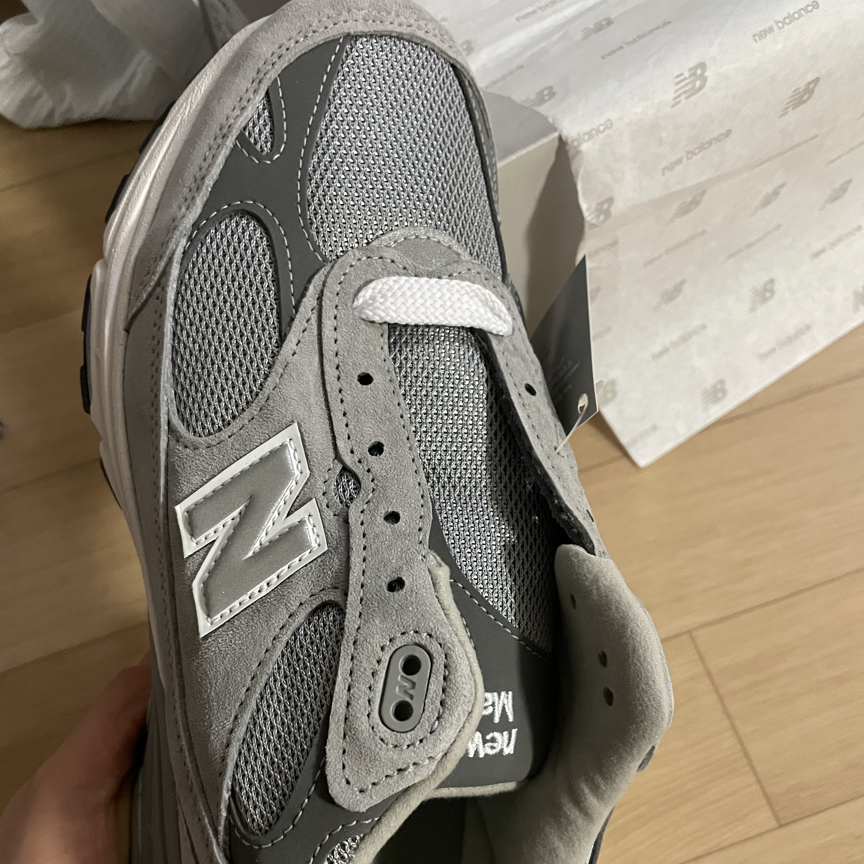New Balance 993 Made in USA Grey - D Standard 착용 스타일 - 2