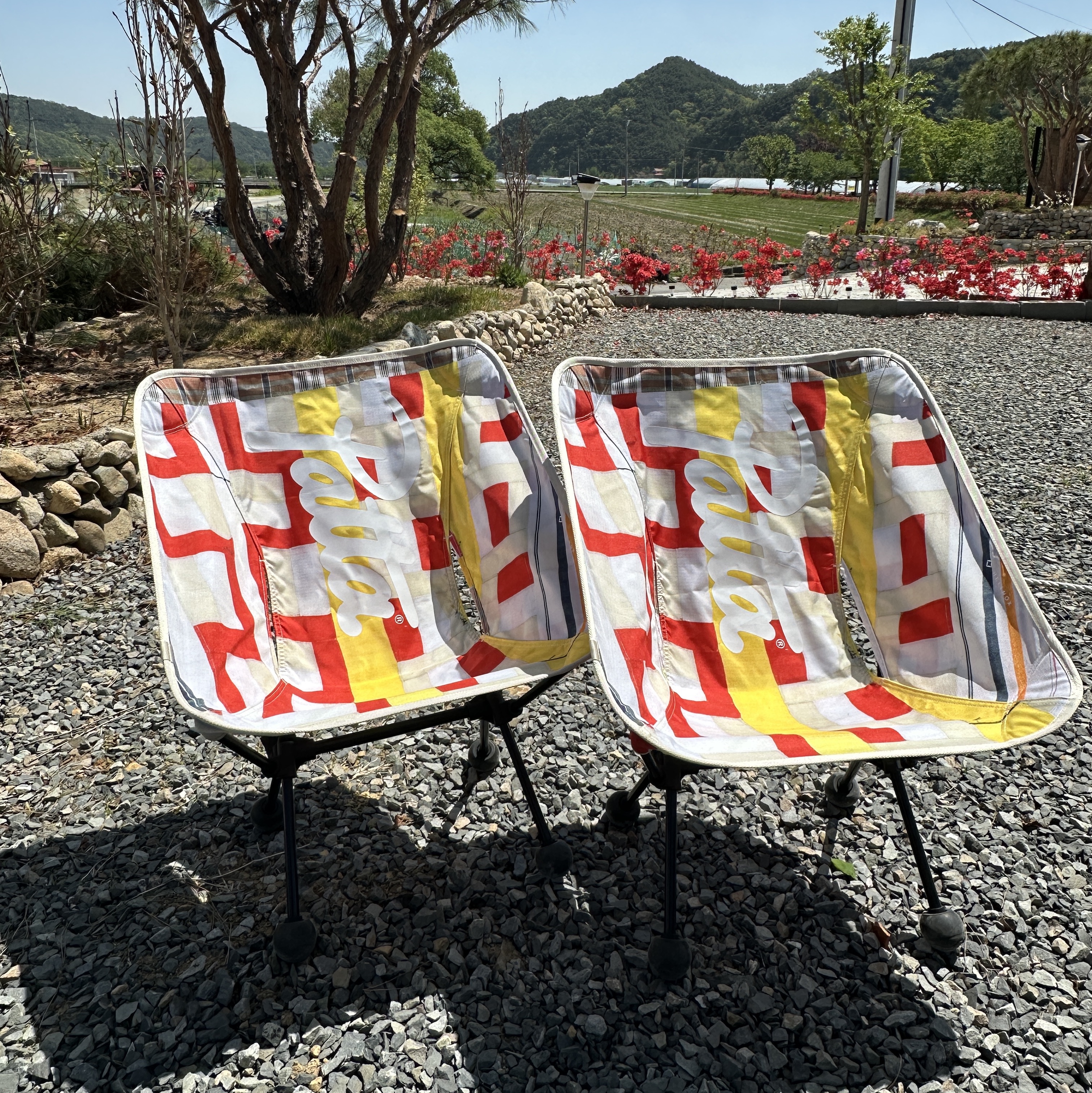 Helinox x Patta Chair One Pangi Patchwork 착용 스타일