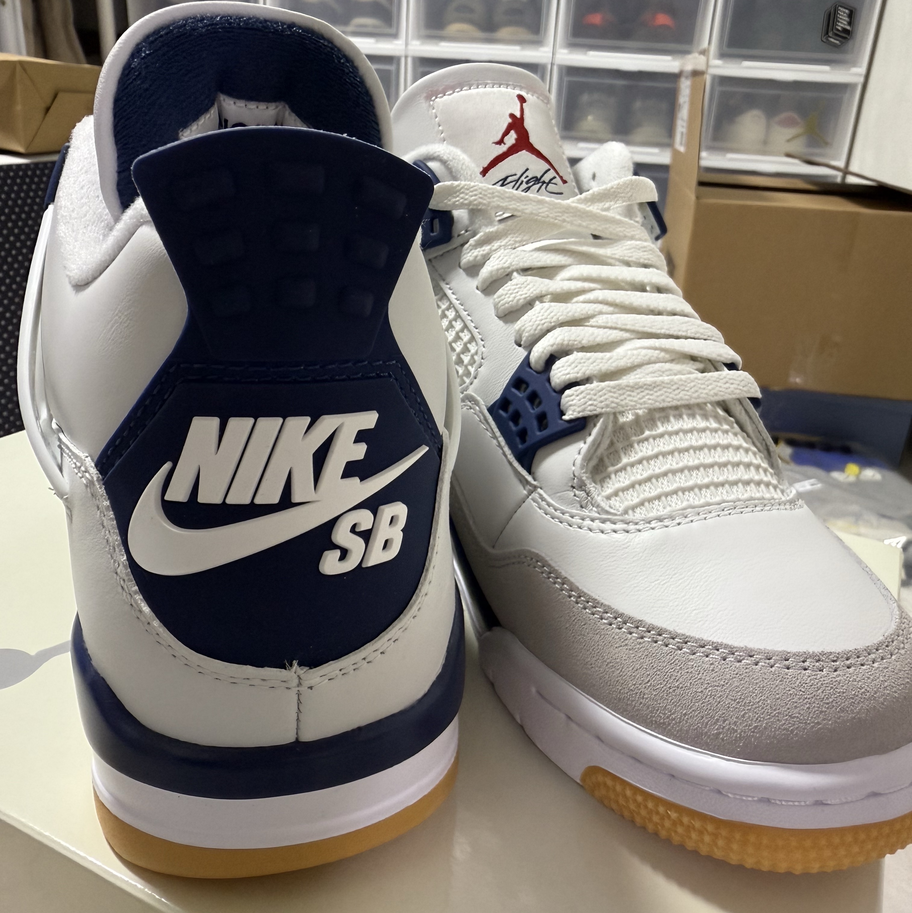 Jordan 4 x Nike SB Retro SP Navy 착용 스타일 - 2