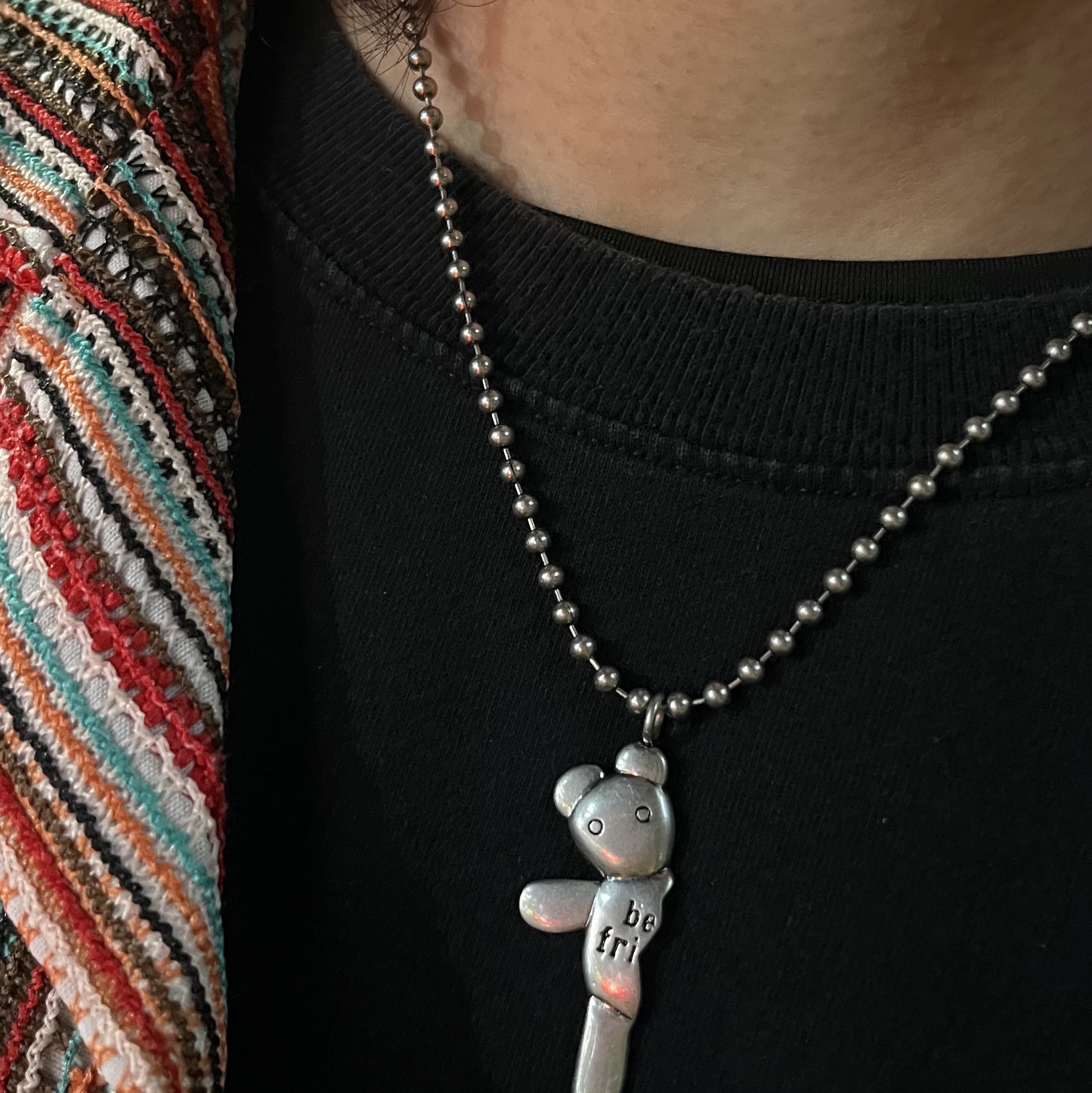 Heaven by Marc Jacobs Friendship Necklace Set Silver Ox (Set of 2) 착용 스타일 - 2
