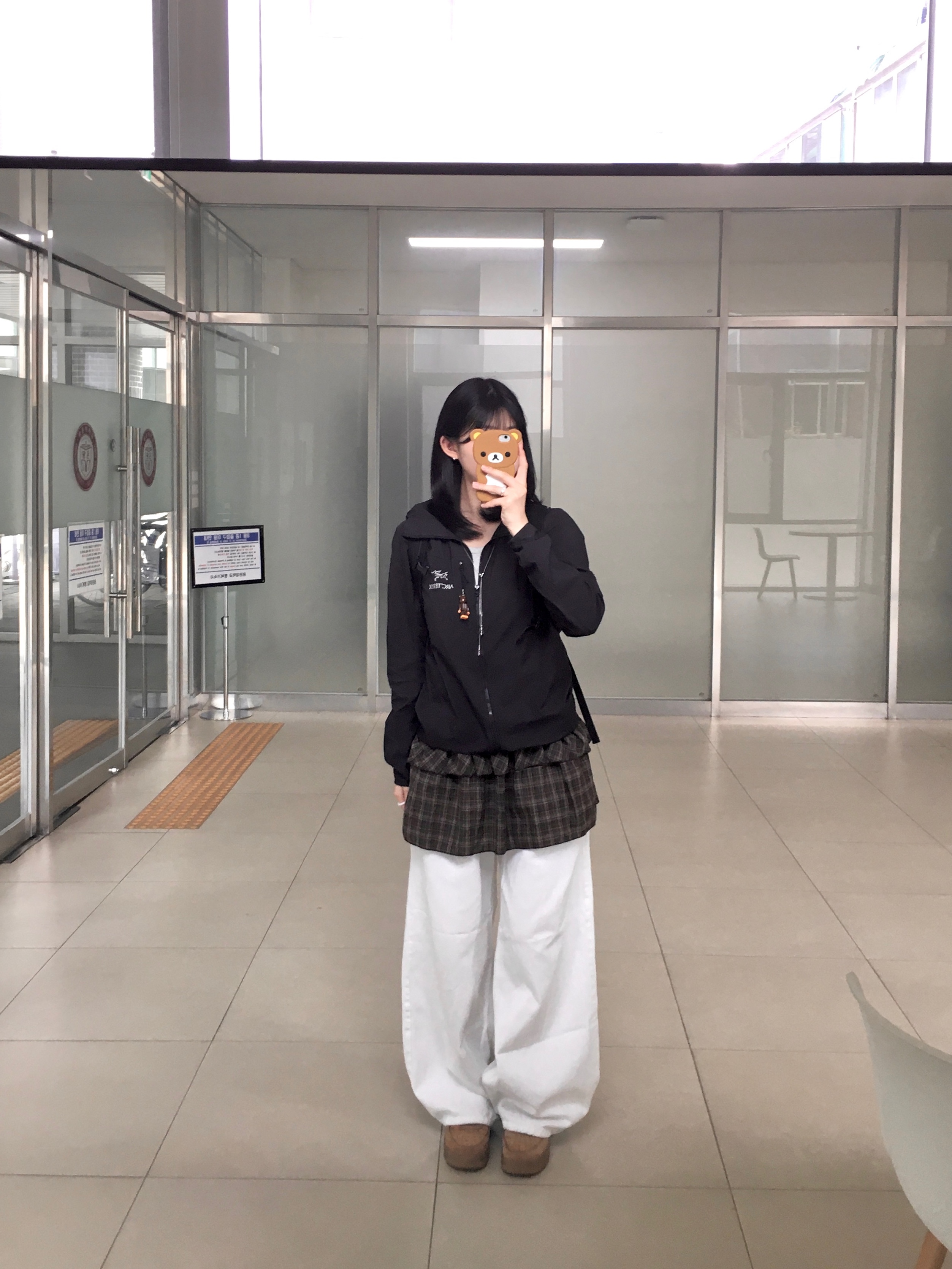 (W) Nike Air Force 1 '07 WB Flax Wheat, Nike Air Force 1 '07 WB Flax 착용 스타일 - 1