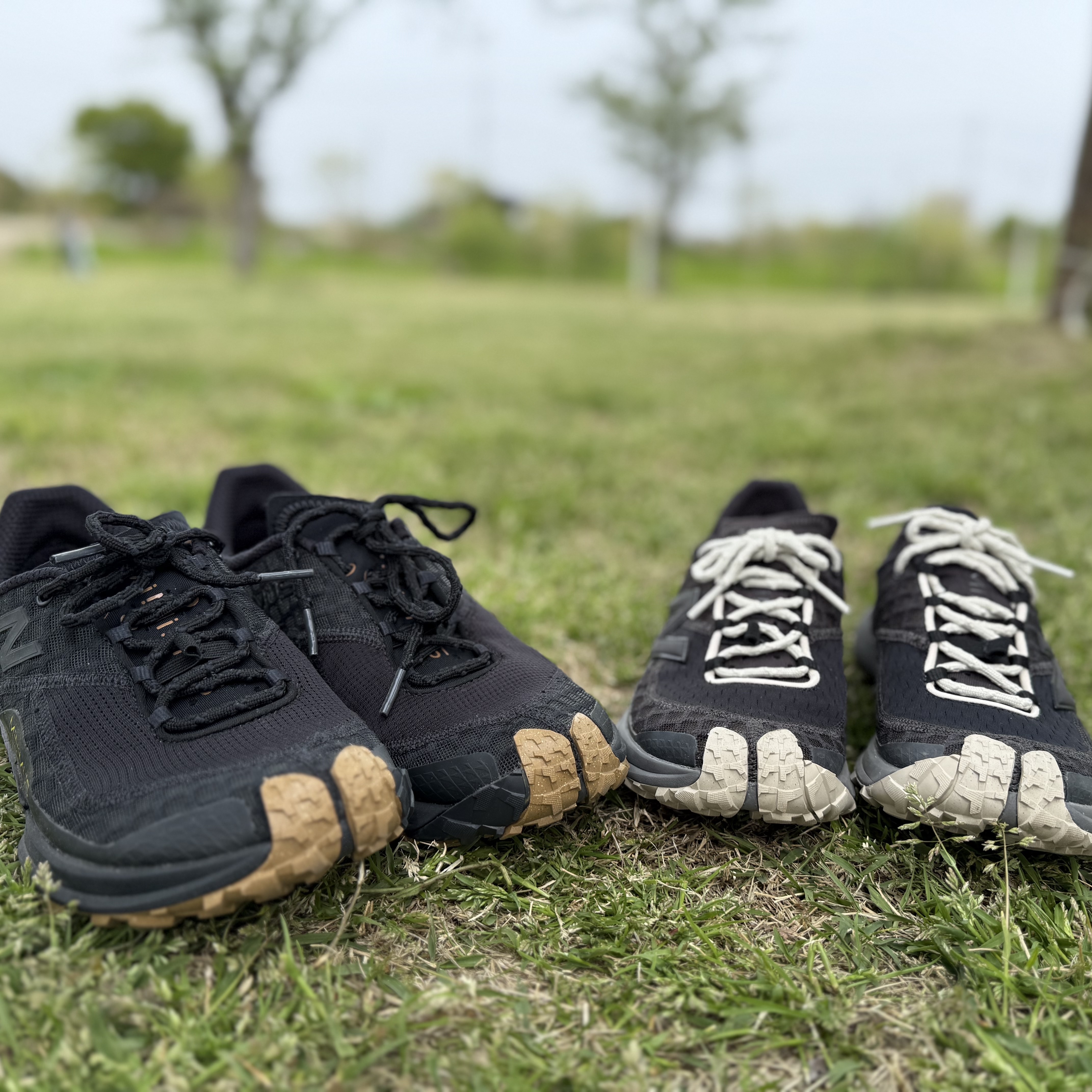 New Balance Minimus Trail Black Phantom - 2E Wide 착용 스타일