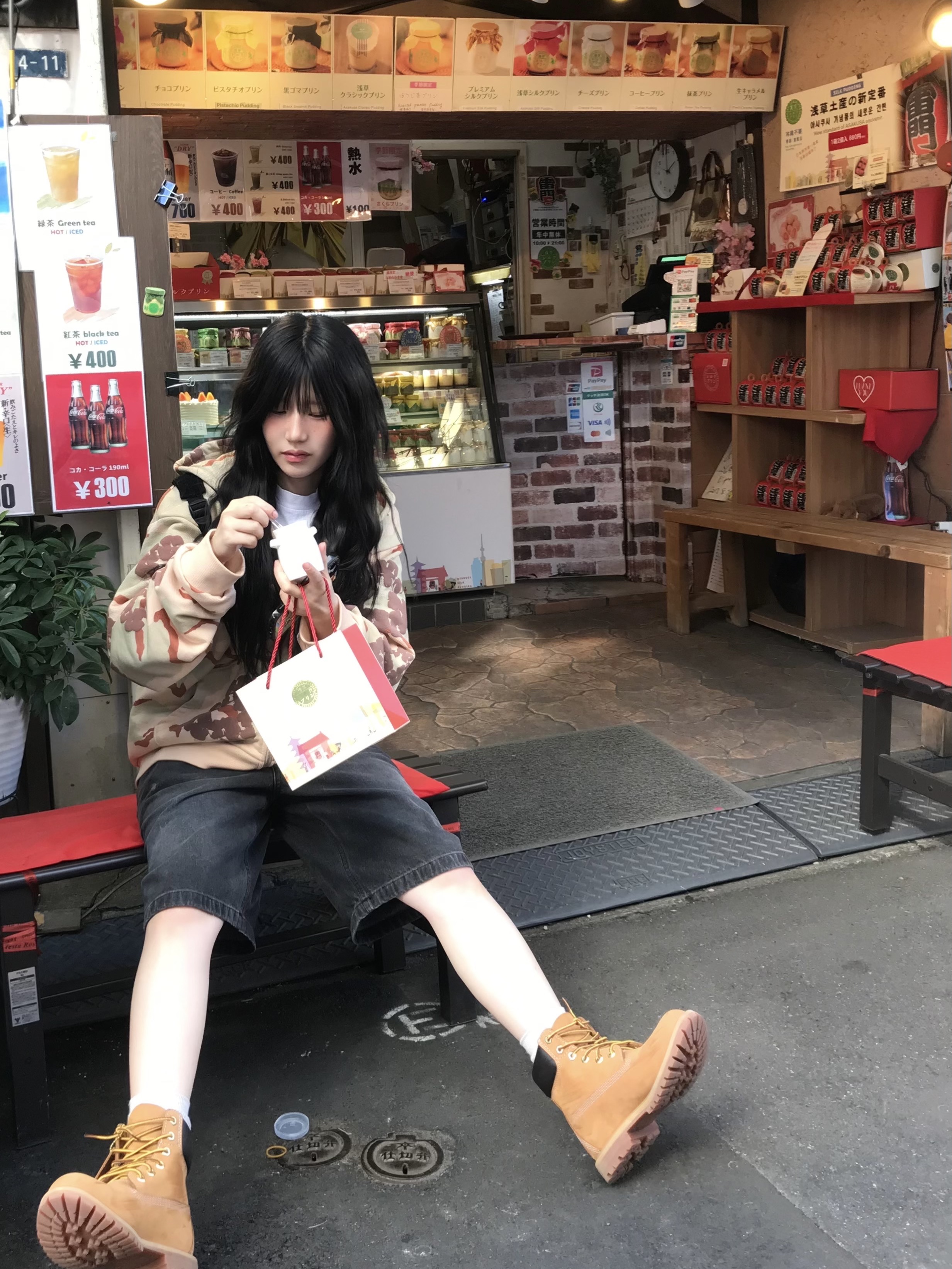 (W) Timberland 6 Inch Premium Waterproof Boot Wheat Nubuck - Wide 착용 스타일