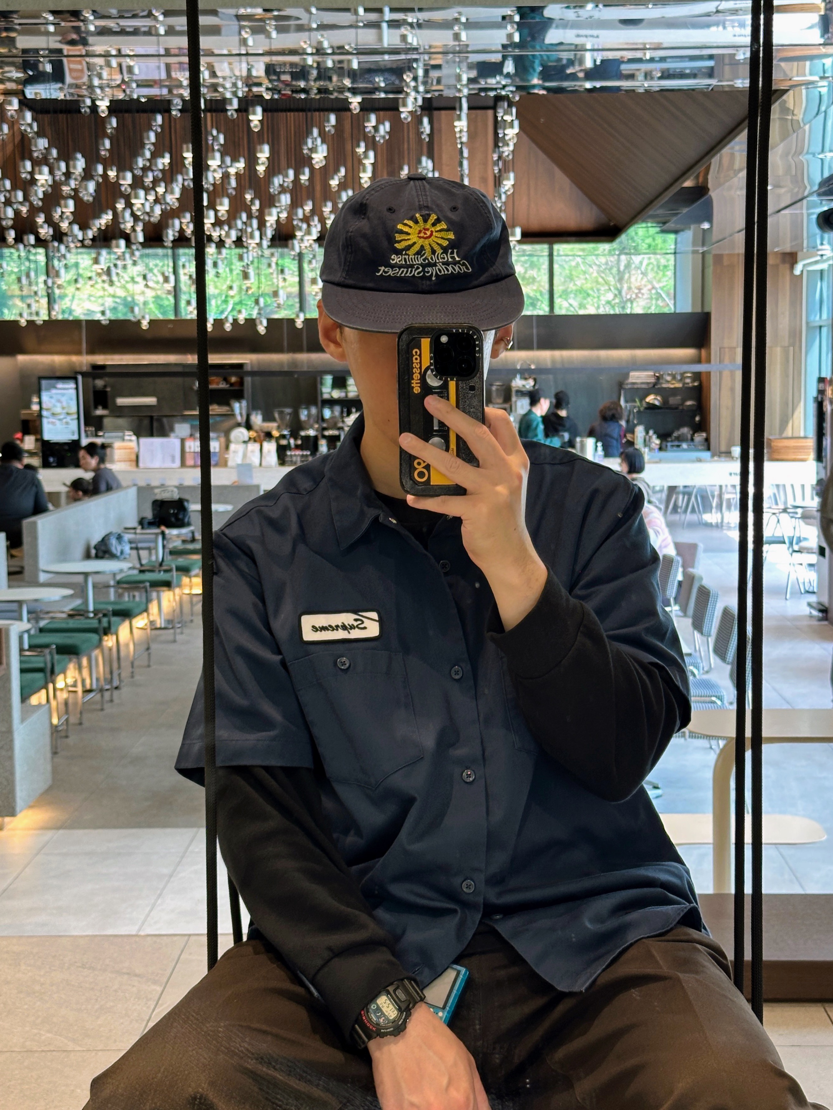 Supreme x Tetris Mini Blue - 24SS 착용 스타일