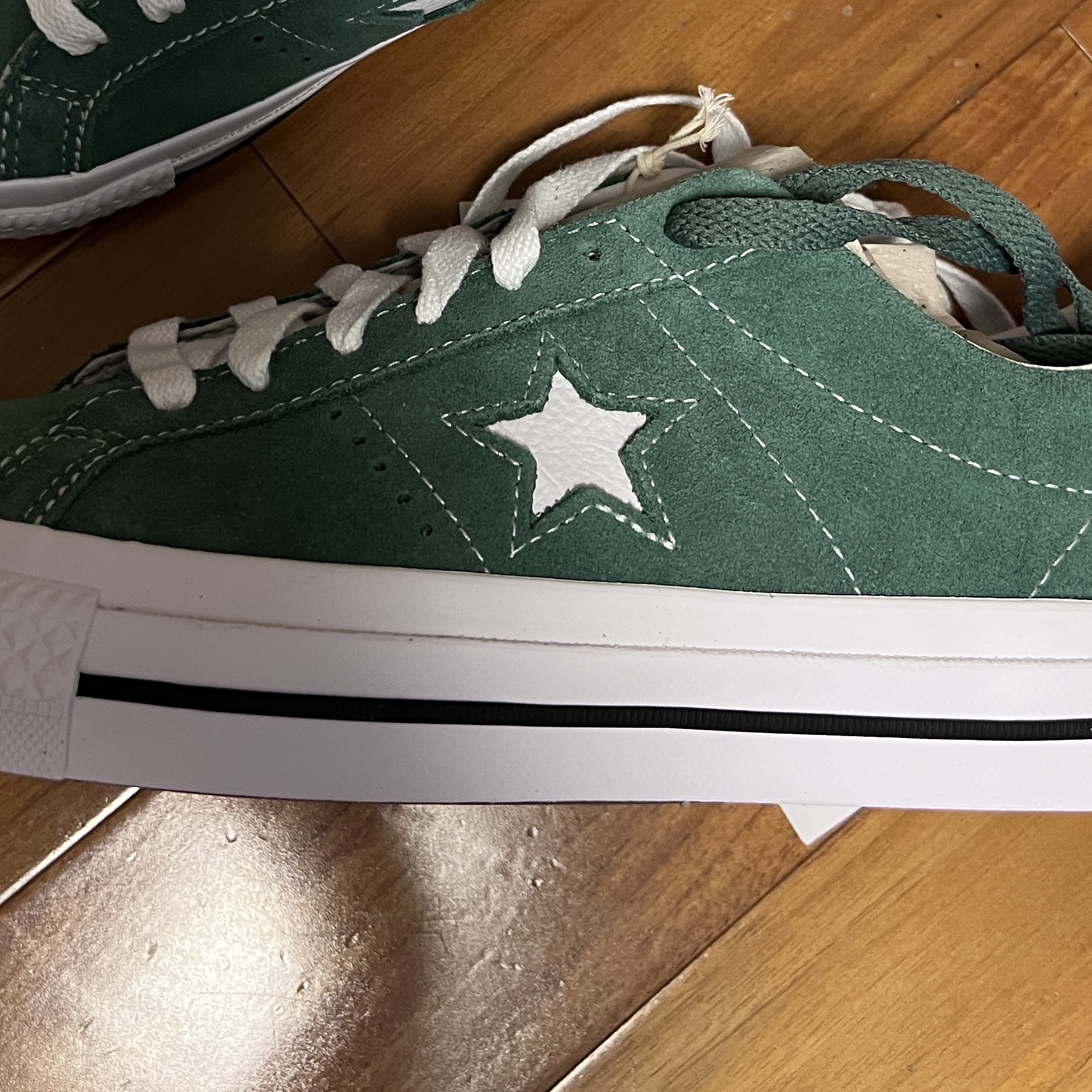 Converse Cons One Star Pro Admiral Elm Green White 착용 스타일