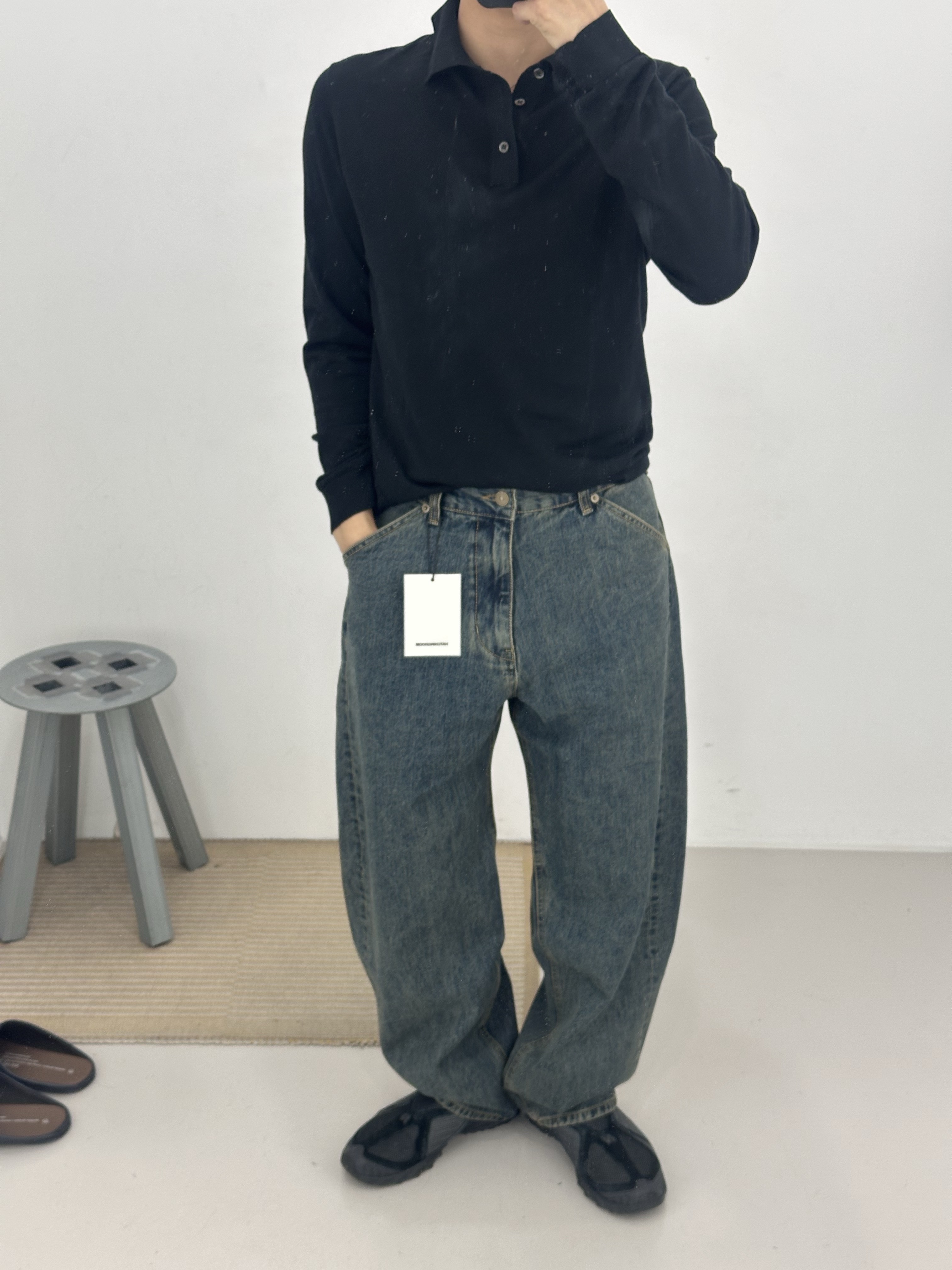 New Balance x Comme des Garcons Homme ML610S Black 착용 스타일