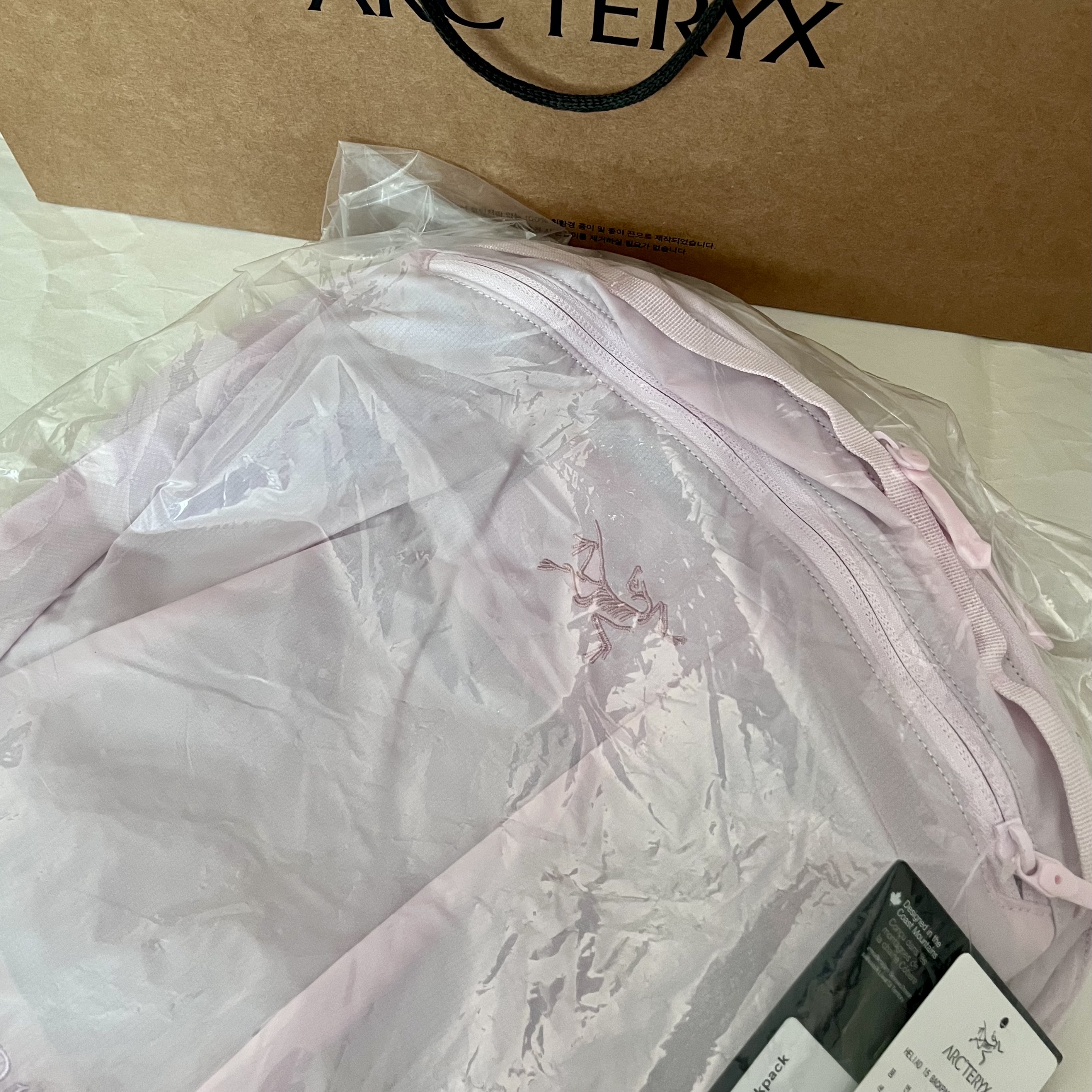 Arc'teryx Heliad 15 Backpack Pink Glow 착용 스타일