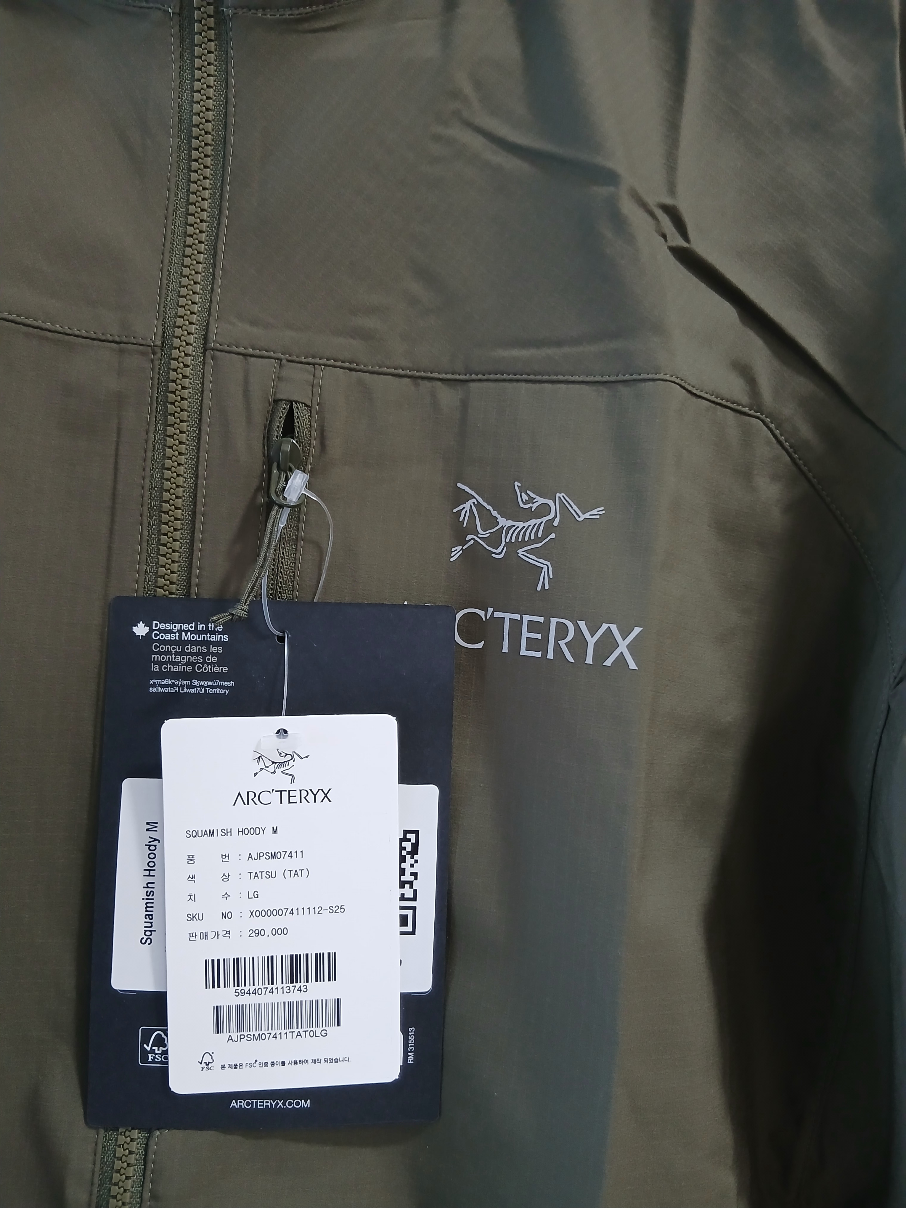 Arc'teryx Squamish Hoody Tatsu 착용 스타일 - 2