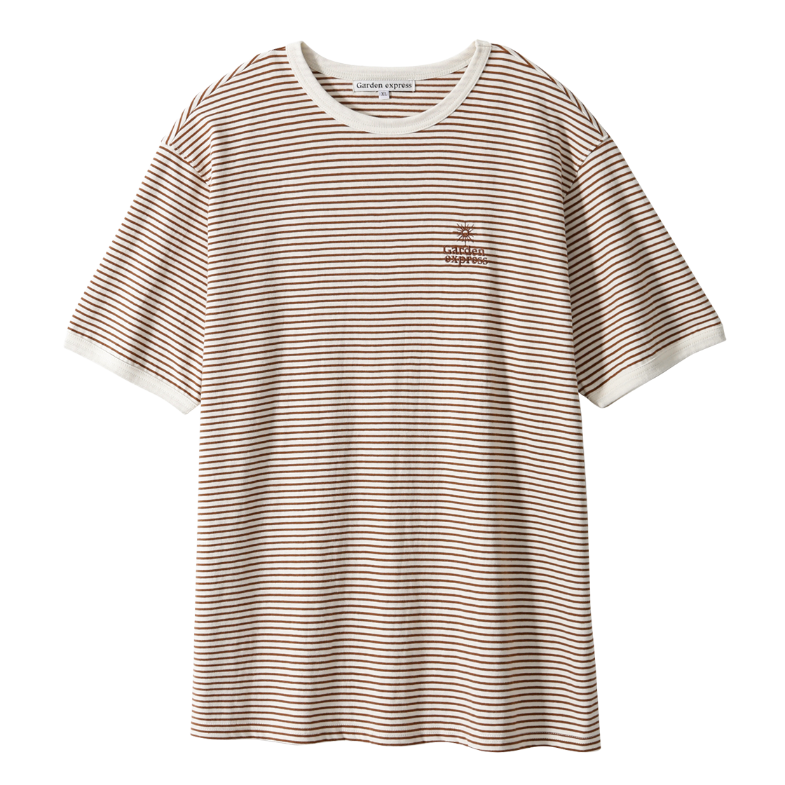 가든익스프레스 가든 심볼 스트라이프 티셔츠 아이보리(Garden Express Garden Symbol Stripe T-Shirt Ivory)