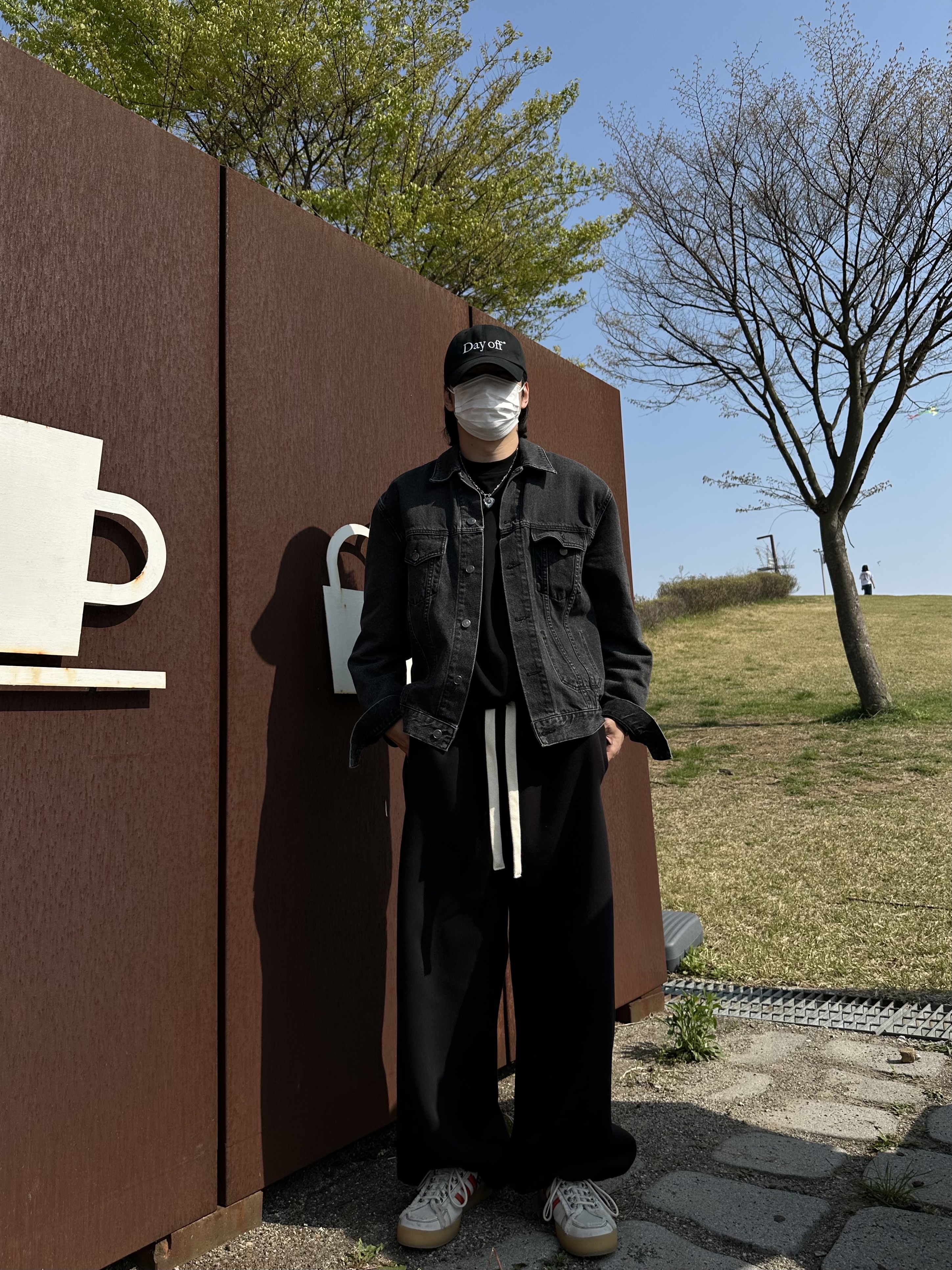 Nonnod Scuba Pajama Pants Black, Adidas x Song for the Mute Campus 80s Bliss Core Black 착용 스타일 - 1