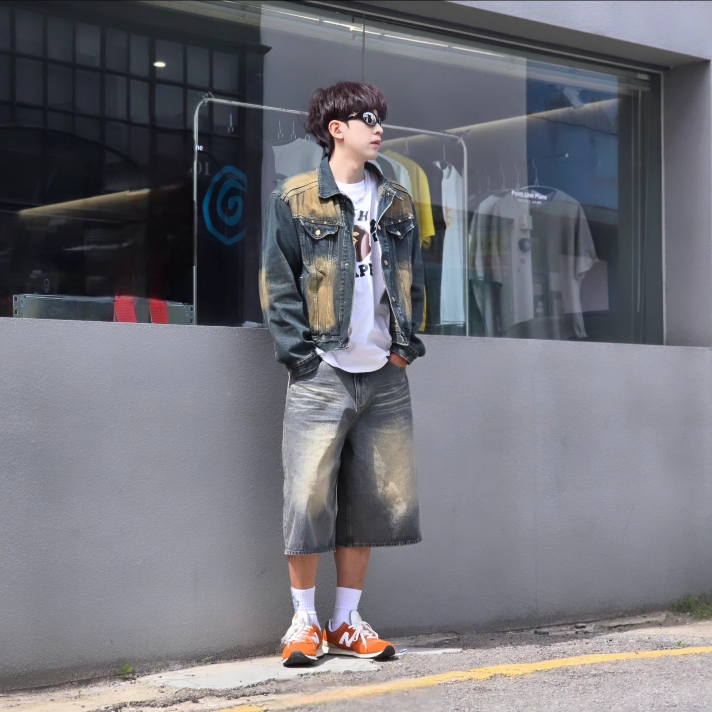 Diesel Dx1446 Red Enamel Stainless Steel Chain Necklace Silver, BAPE Ninja College T-Shirt White 착용 스타일 - 5