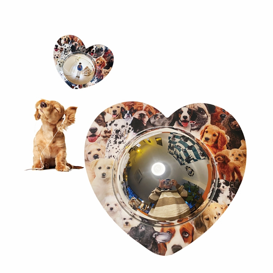 유라이크왓 러브퍼피 아크릴 볼록거울([3% 포인트 적립] you like what Love Puppy Acrylic Convex Mirror) - 2