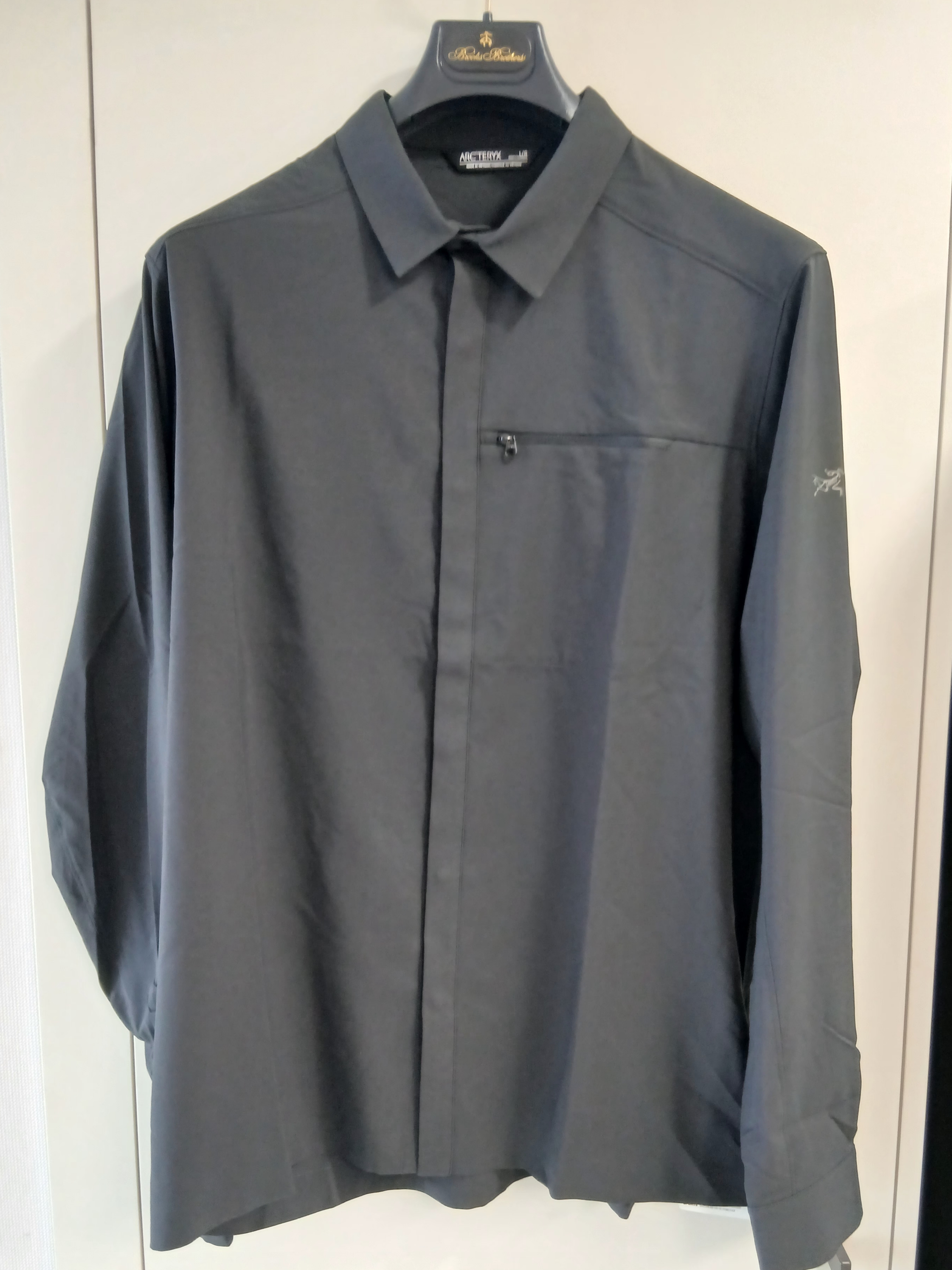 Arc'teryx Skyline LS Shirts Black 착용 스타일 - 1