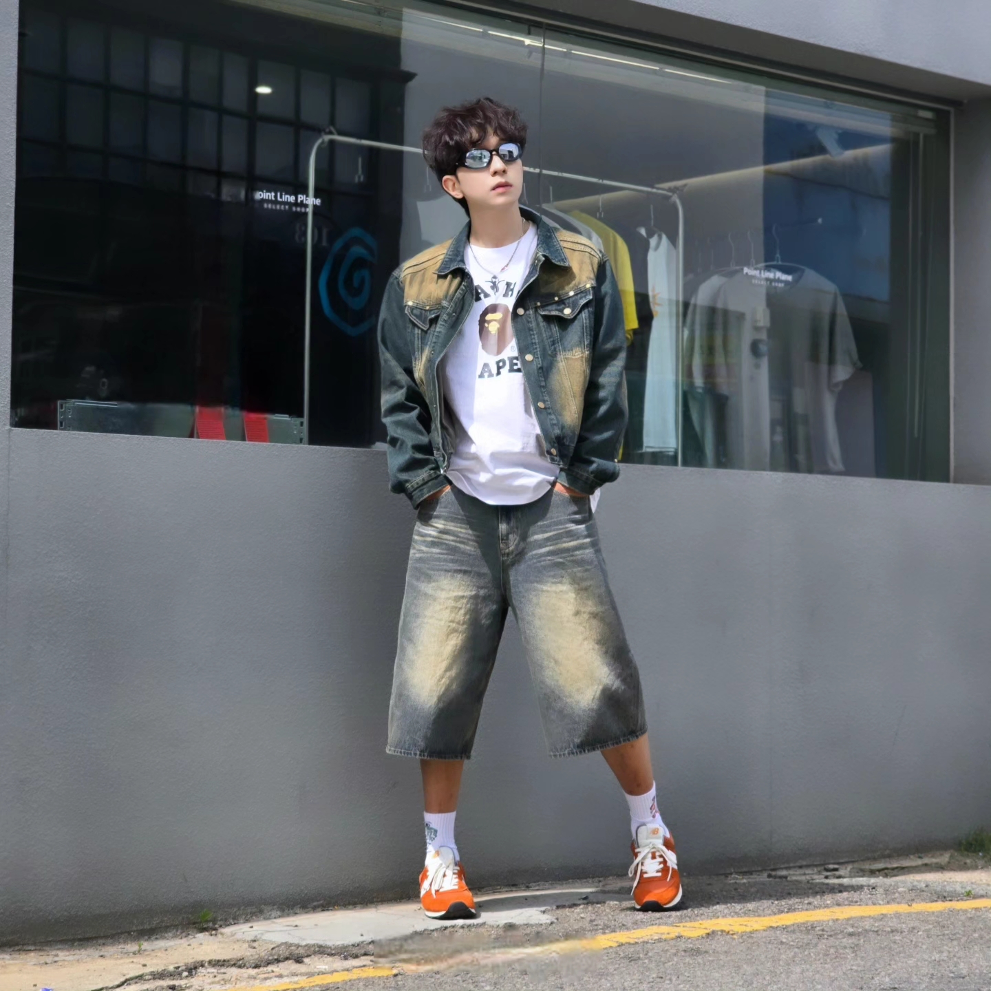 Diesel Dx1446 Red Enamel Stainless Steel Chain Necklace Silver, BAPE Ninja College T-Shirt White 착용 스타일 - 10