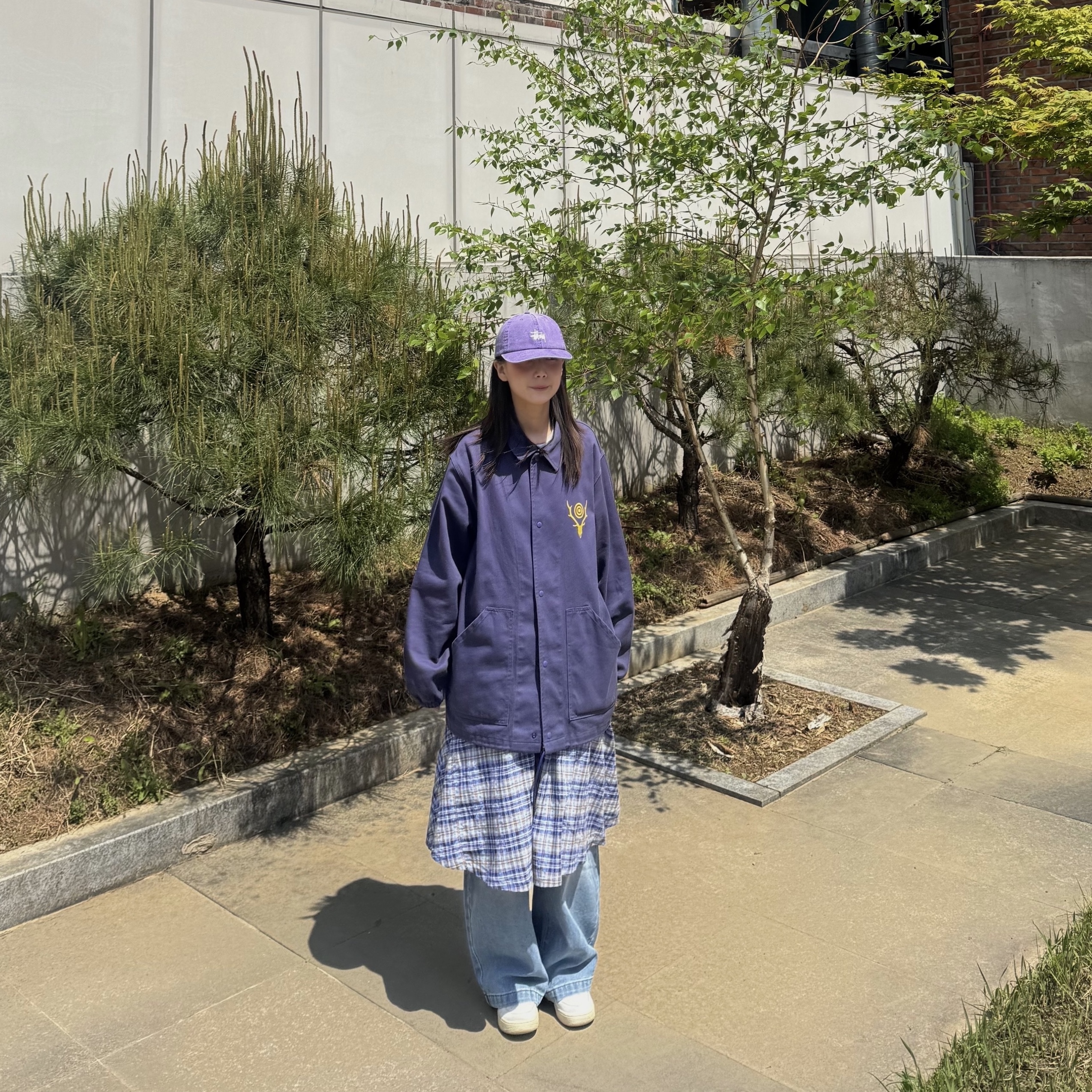 Supreme x Yohji Yamamoto Tekken T-Shirt White - 22FW, Stussy Low Pro Basic Washed Strapback Grape 착용 스타일 - 2