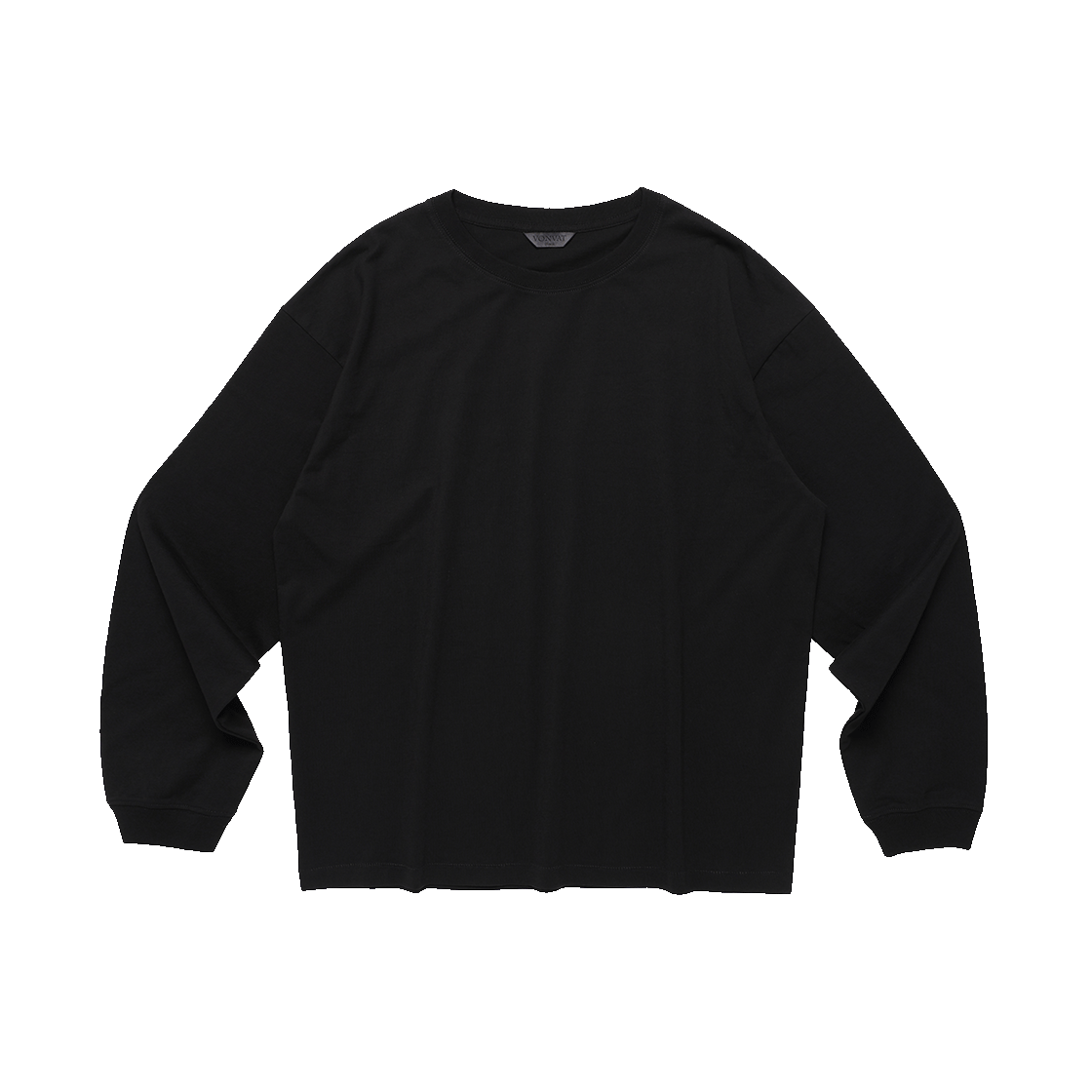 HVQFCTL304BKA Vonvat  Leaves Bone Long Sleeve Black - #2